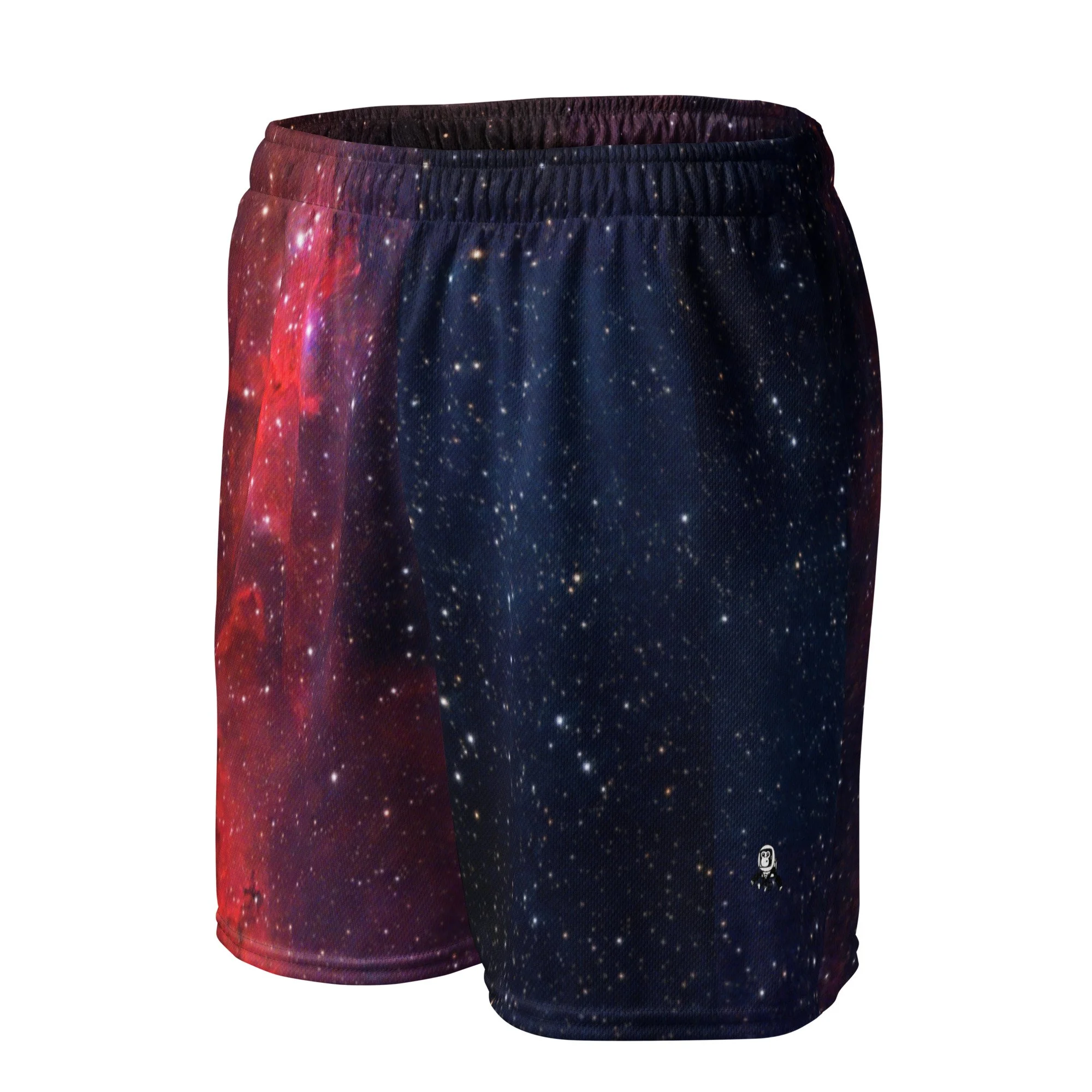 Heart Nebula printed on unisex mesh shorts — High Space Man