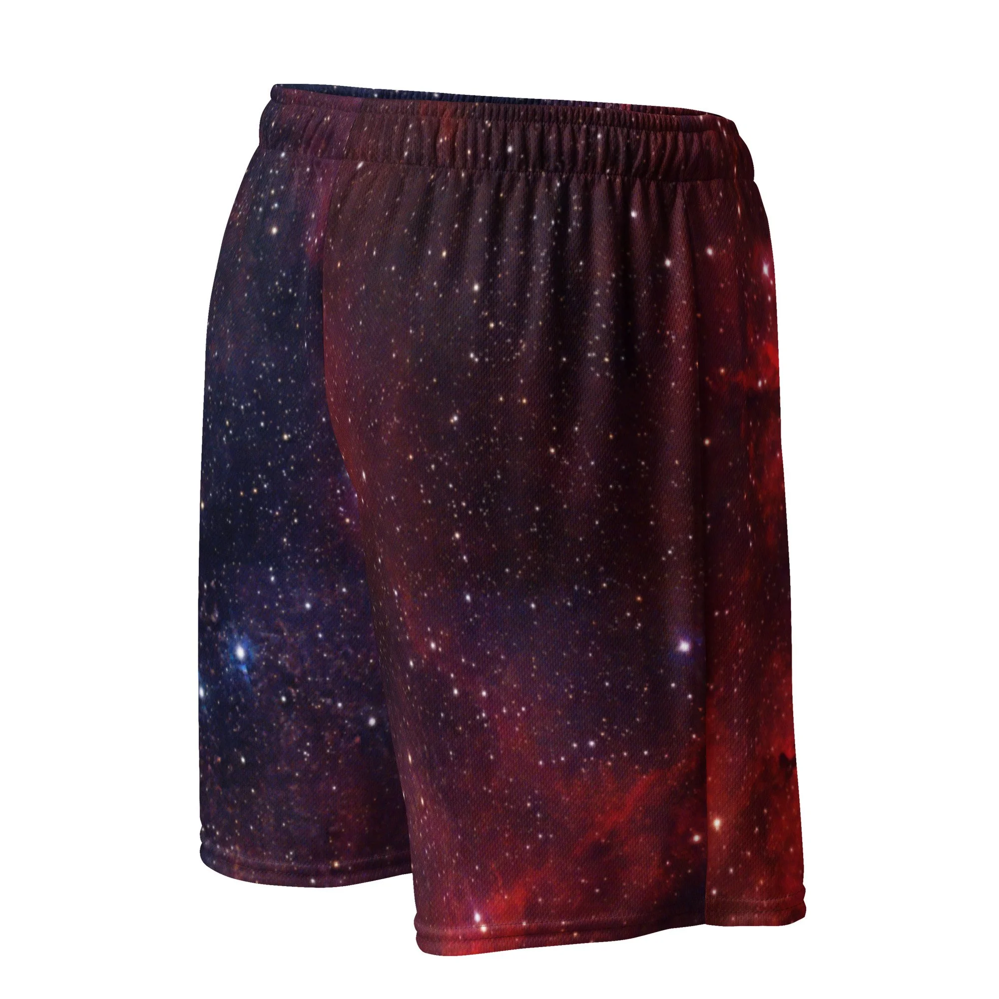 Heart Nebula printed on unisex mesh shorts — High Space Man