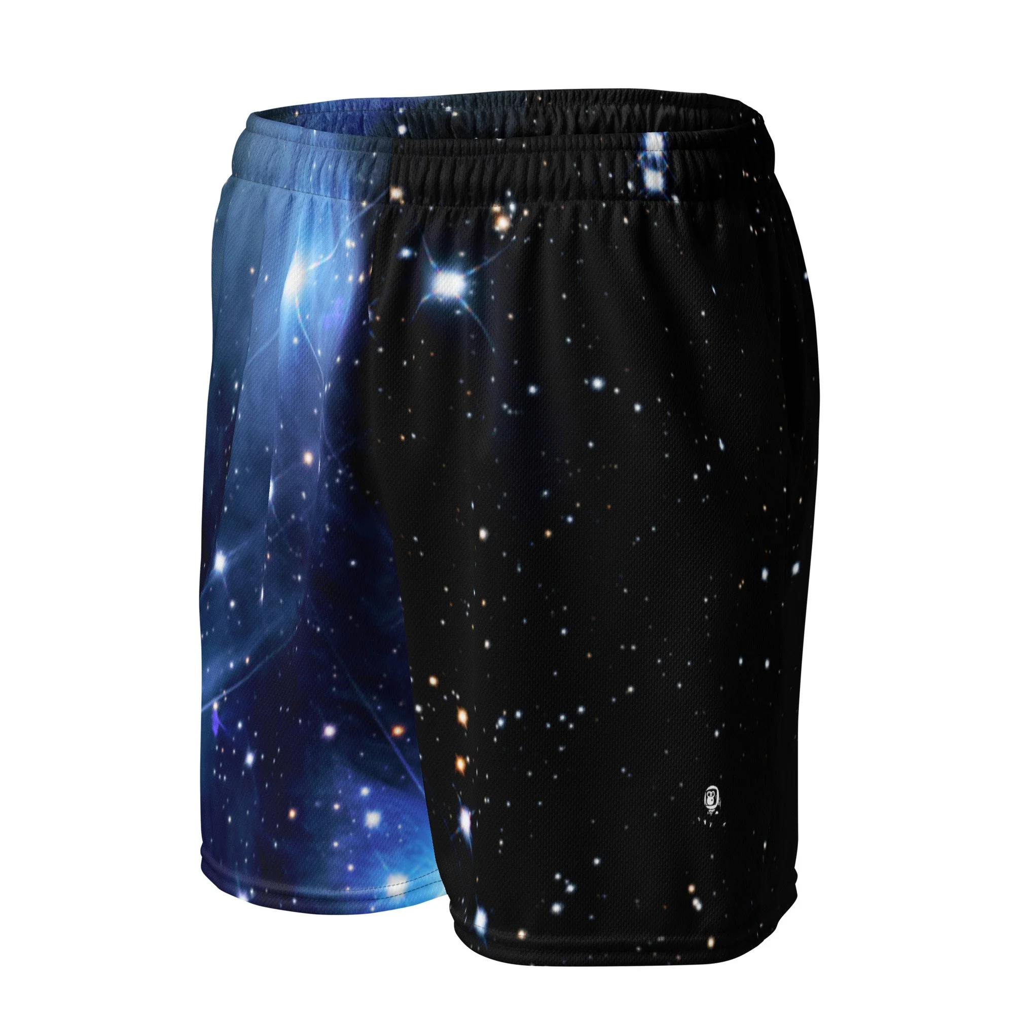 Pleiades star cluster printed on unisex mesh shorts — High Space Man