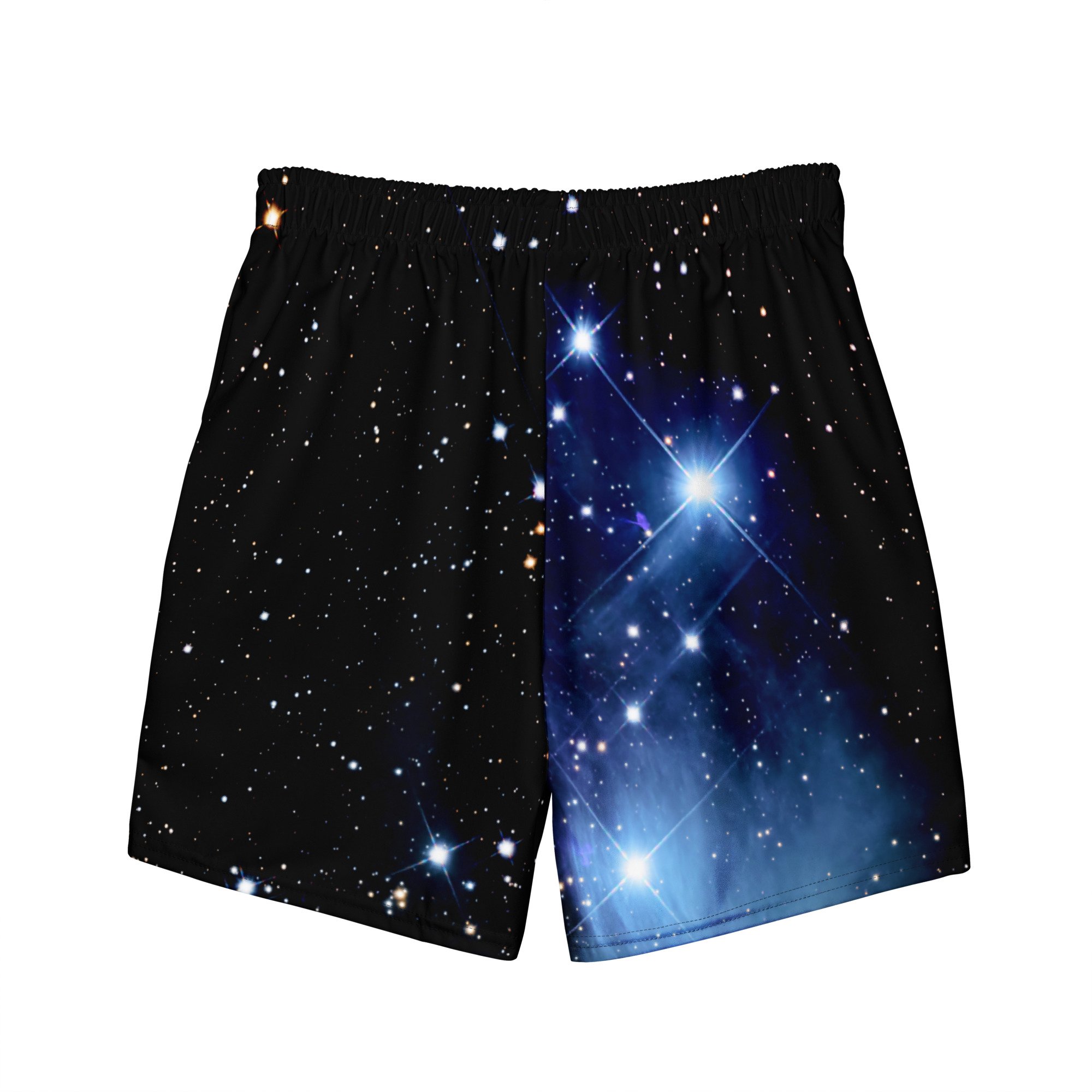 Pleiades star cluster printed on men's swim trunks — High Space Man