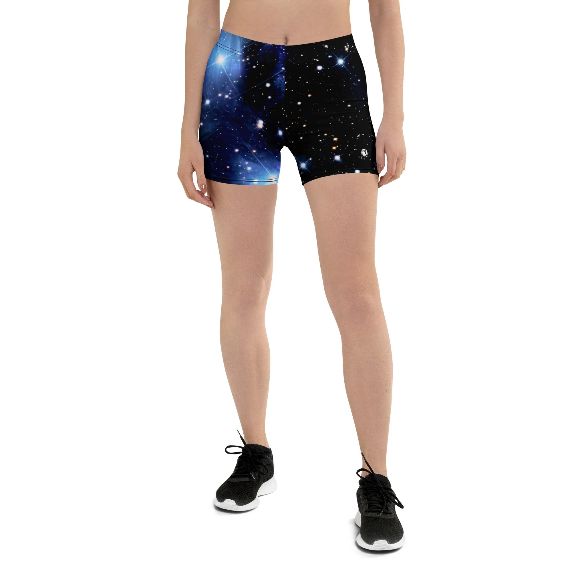 Pleiades star cluster printed on women's short tights — High Space Man