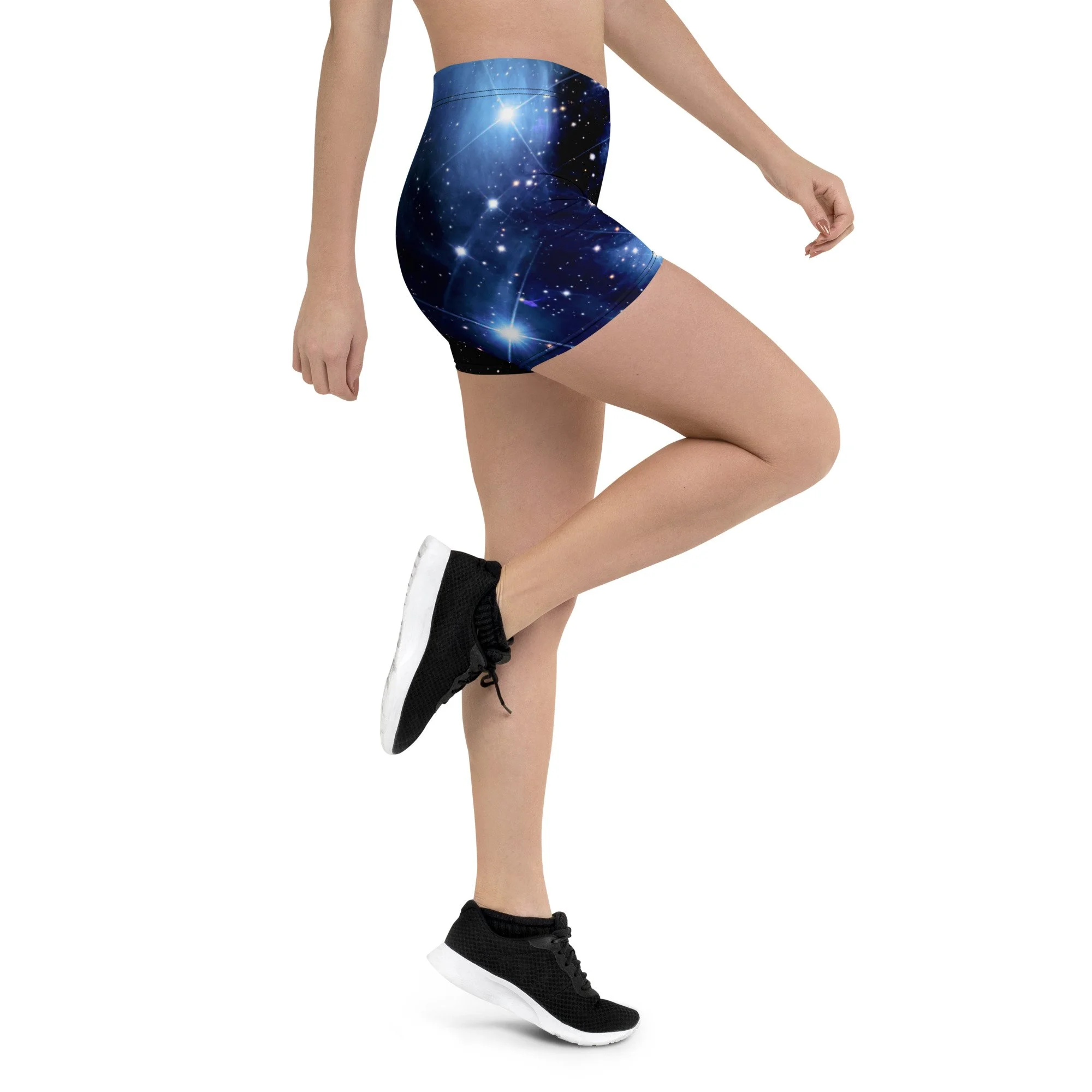 Pleiades star cluster printed on women's short tights — High Space Man