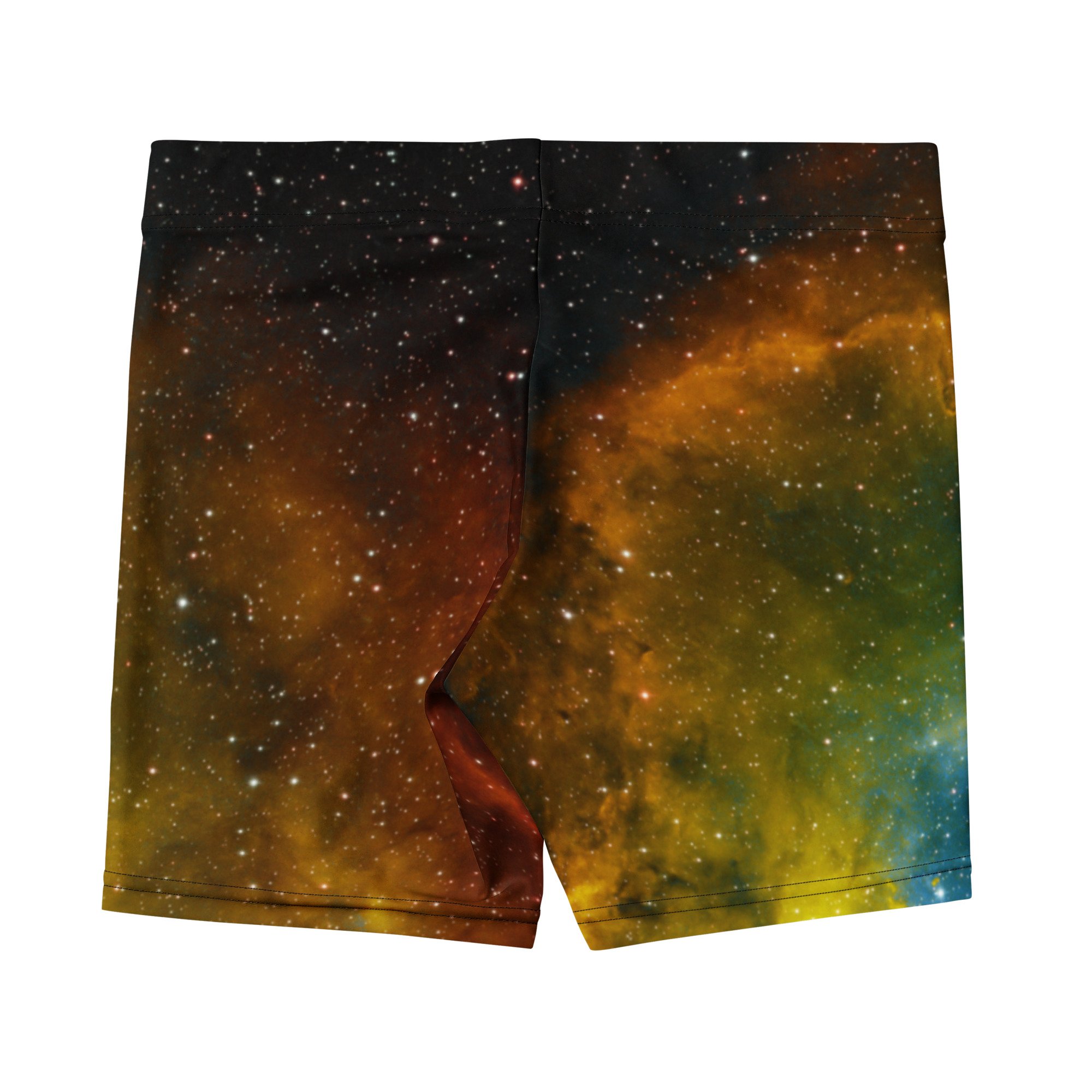 Soul Nebula printed on women's short tights — High Space Man