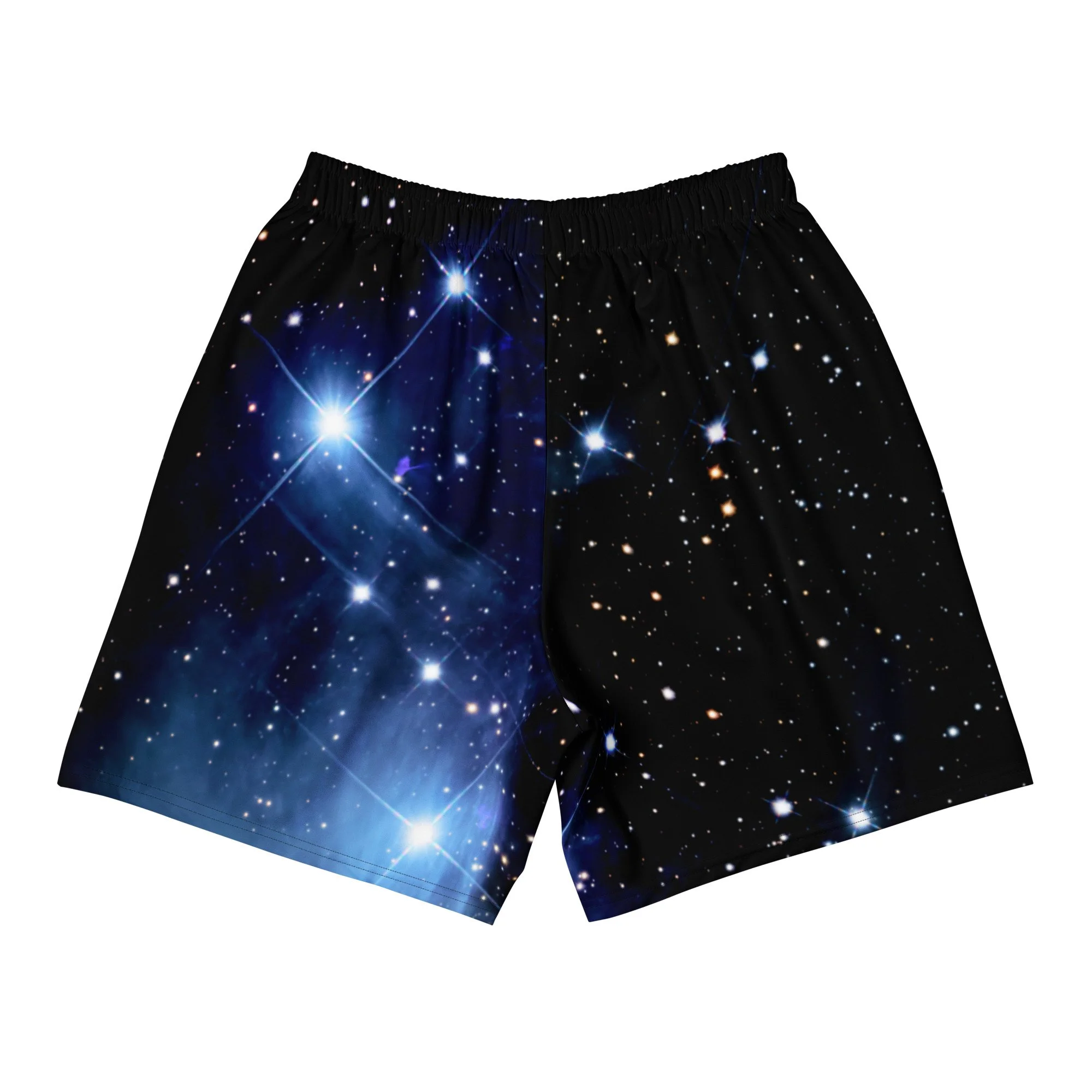 Pleiades star cluster printed on unisex 6 inch inseam athletic shorts — High Space Man