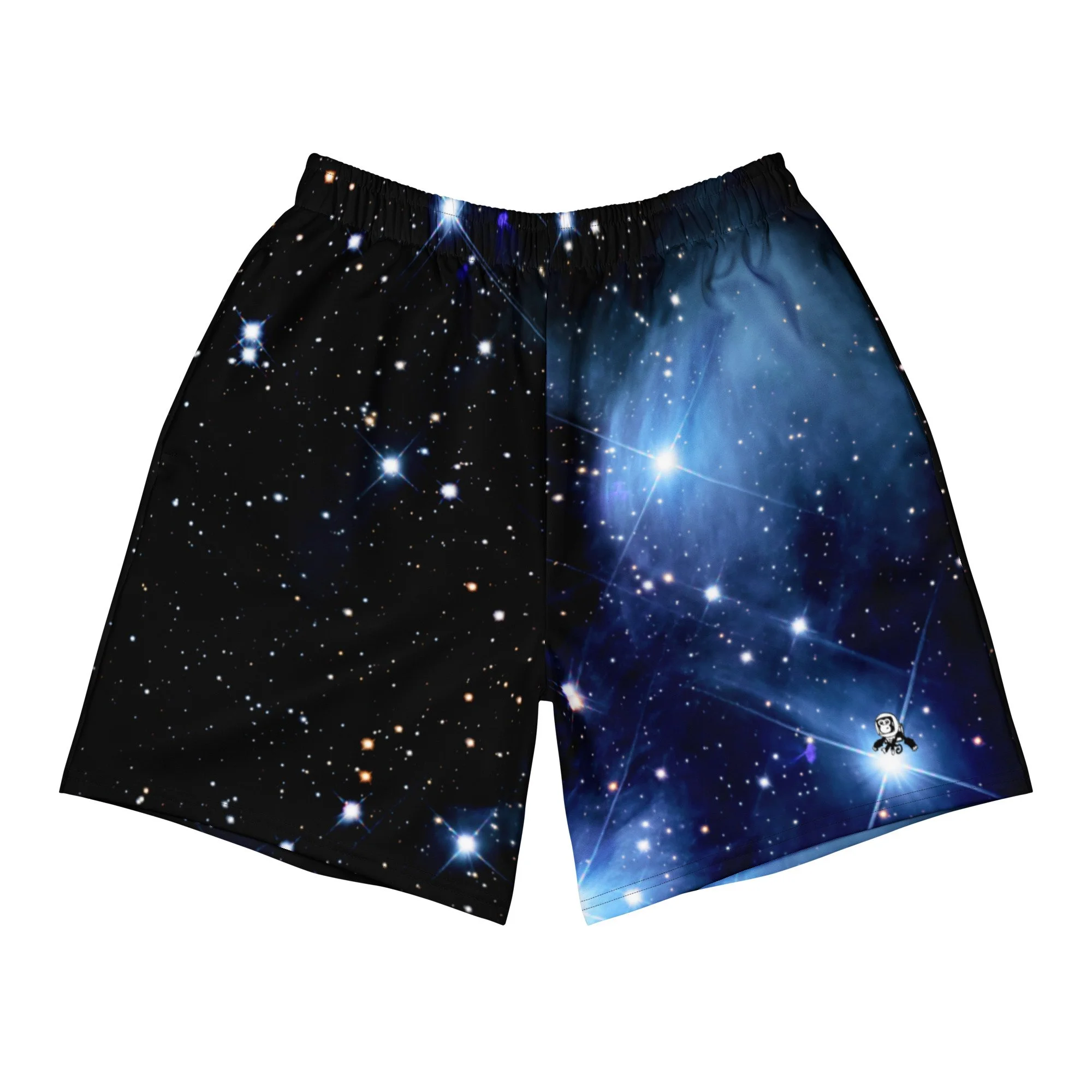 Pleiades star cluster printed on unisex 6 inch inseam athletic shorts — High Space Man