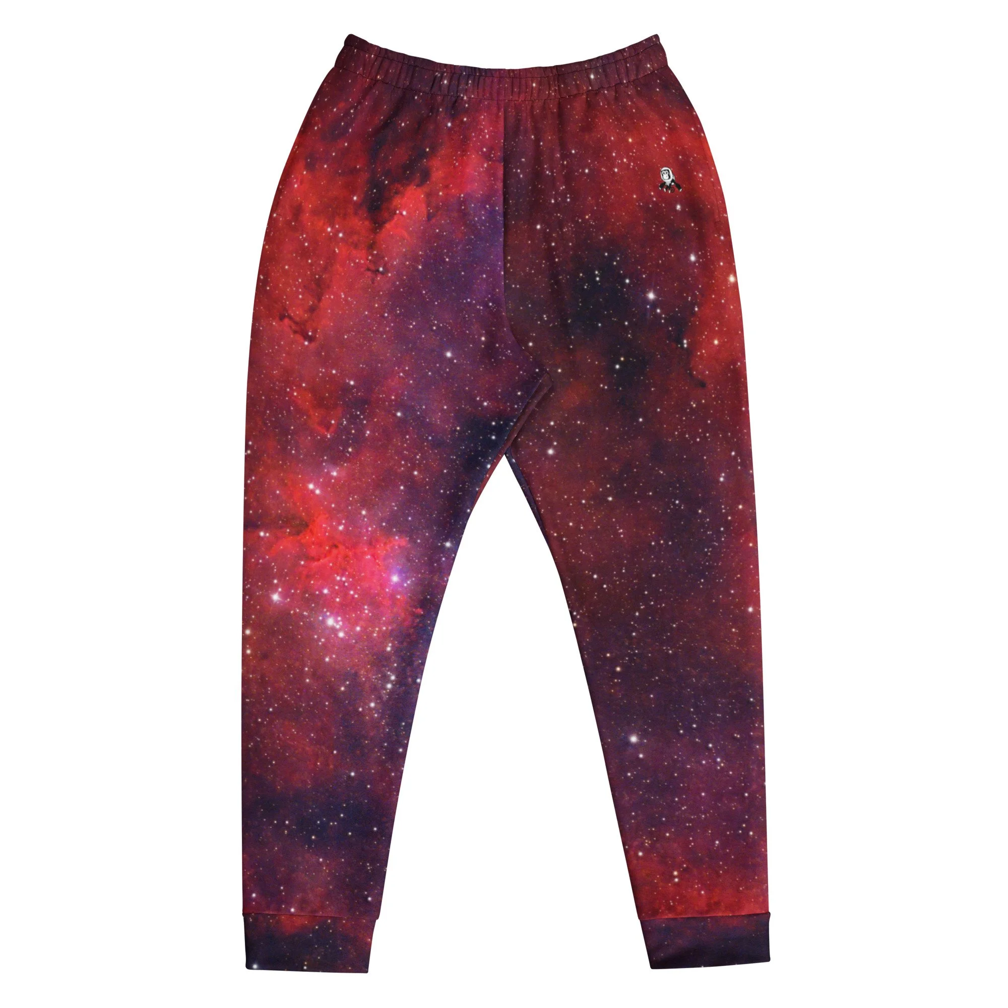Heart Nebula printed on men's recycled joggers — High Space Man