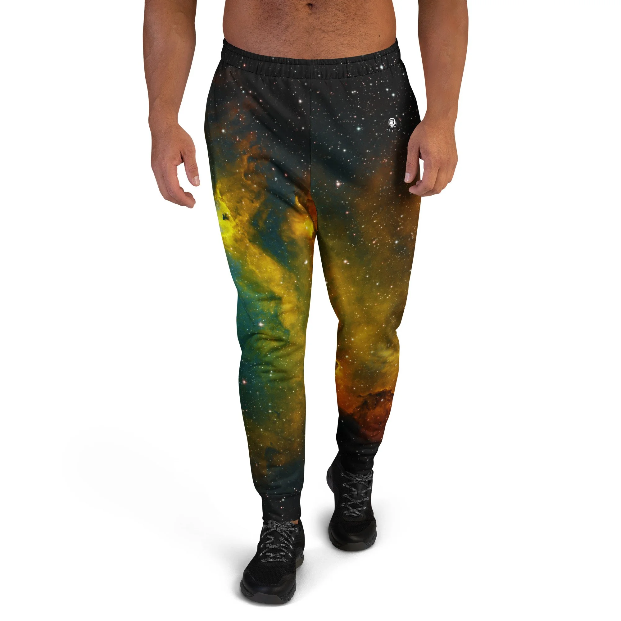 Soul Nebula printed on men's recycled joggers — High Space Man