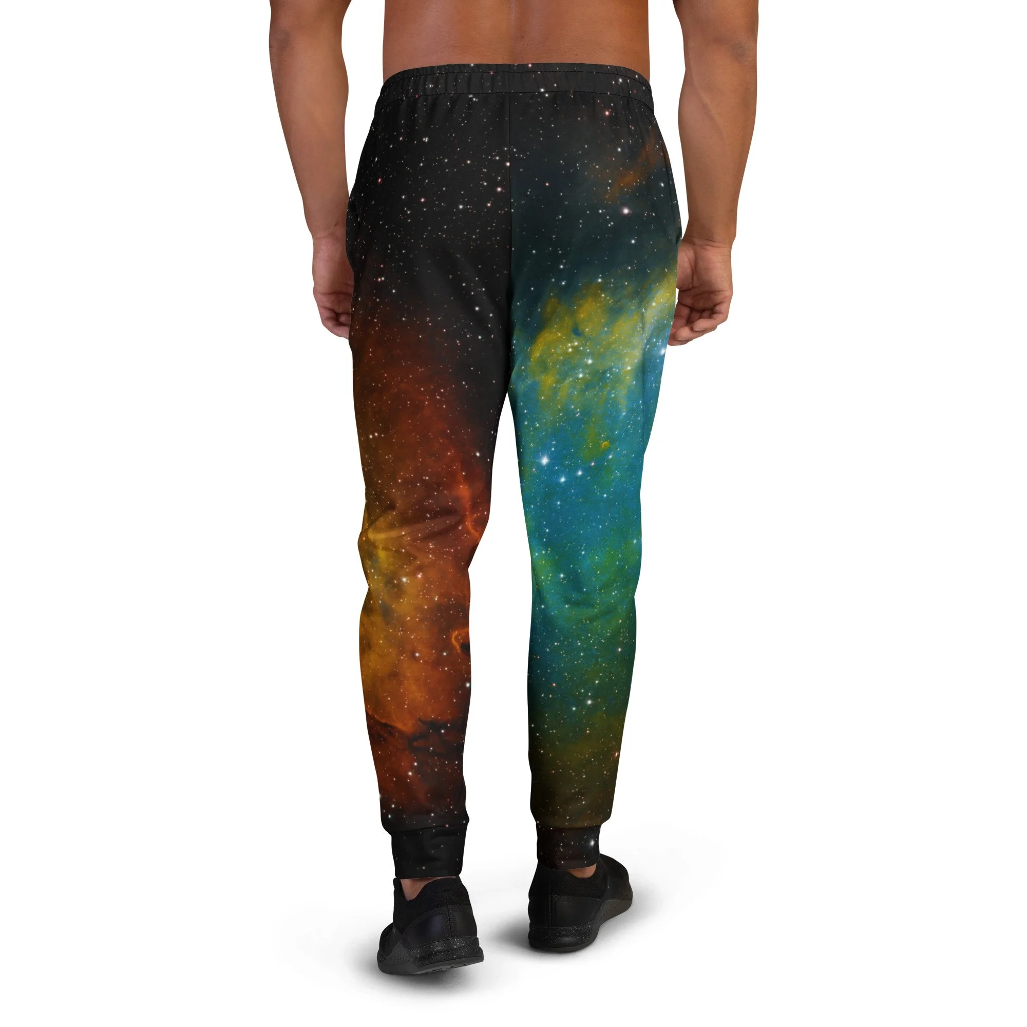 Soul Nebula printed on men's recycled joggers — High Space Man