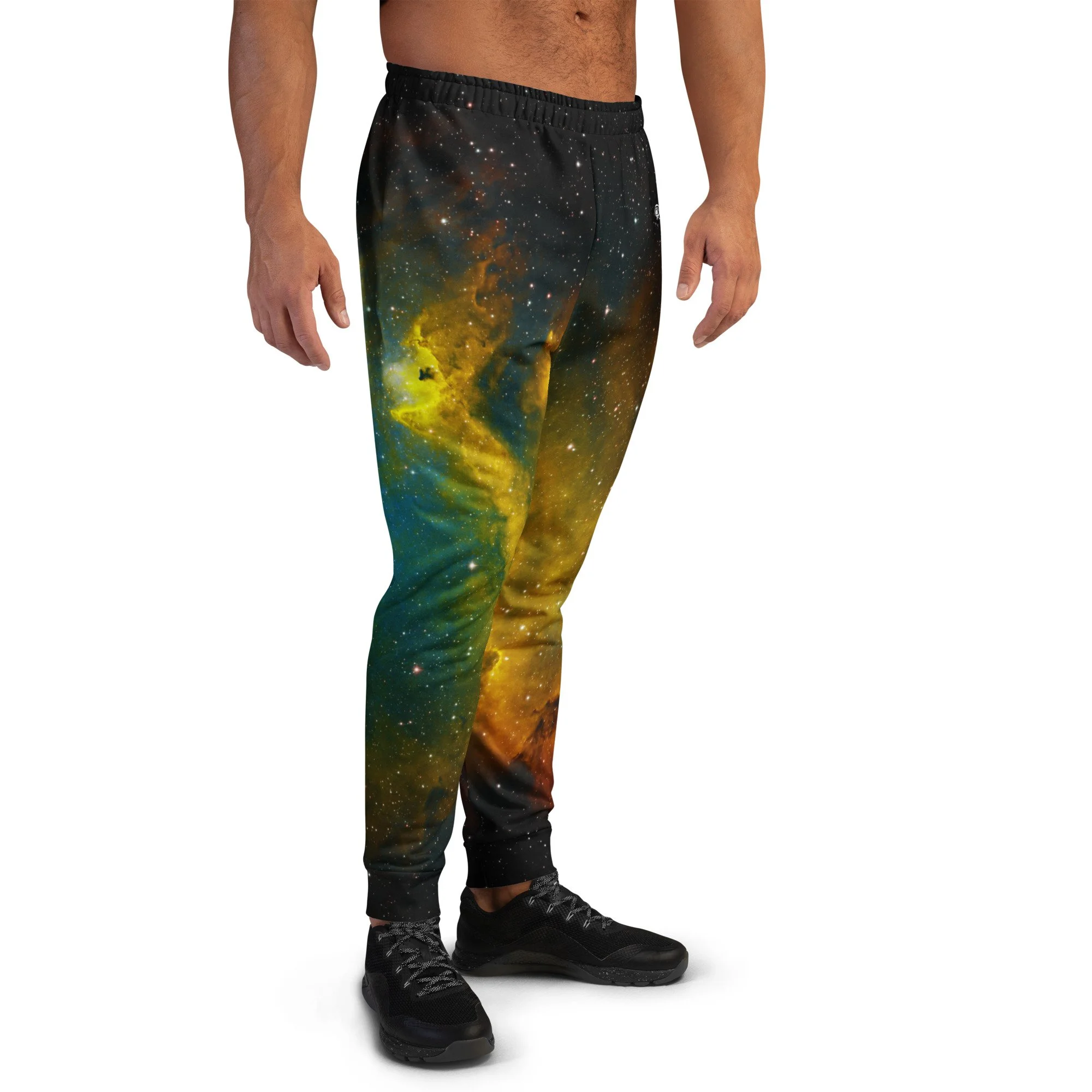 Soul Nebula printed on men's recycled joggers — High Space Man