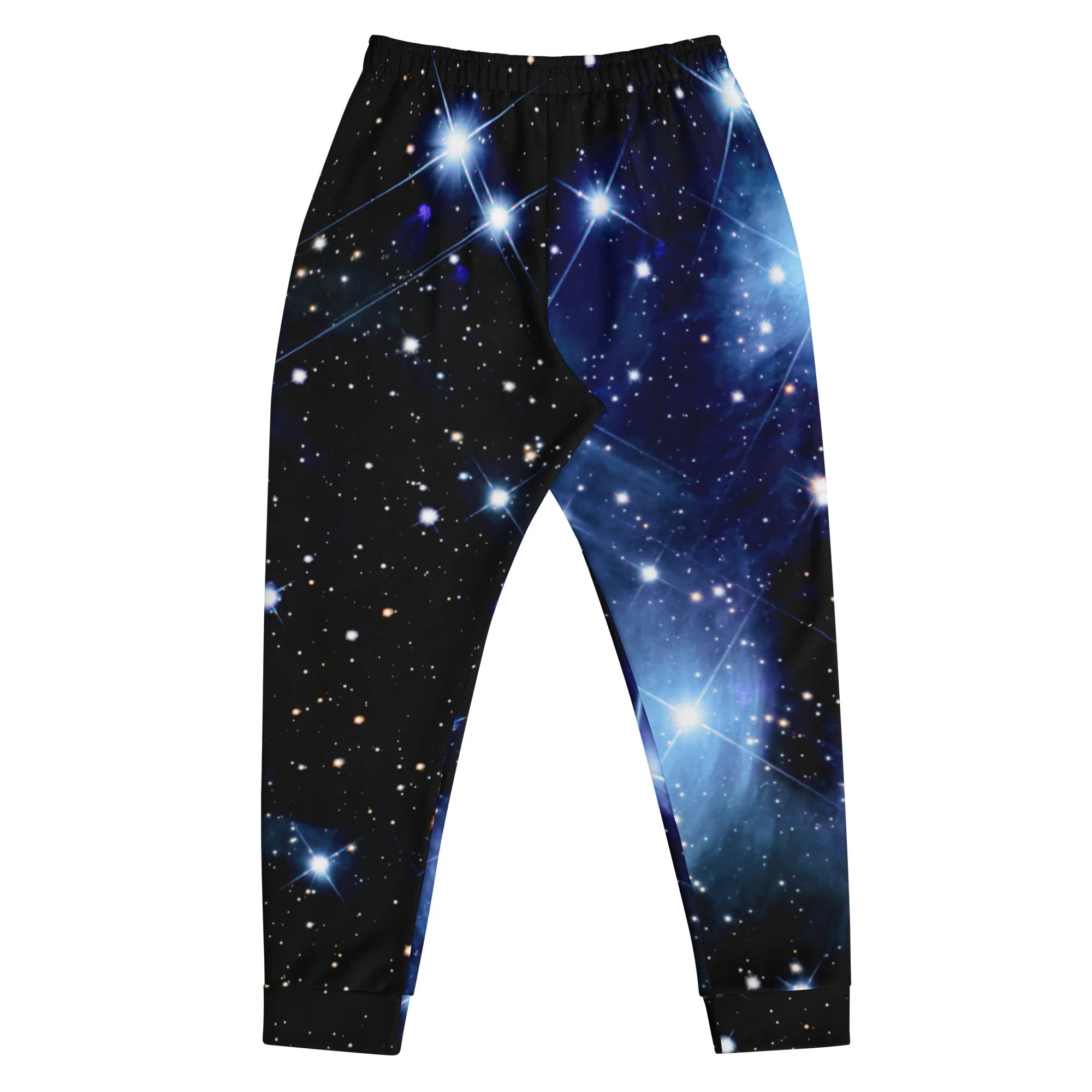 Pleiades star cluster printed on men's recycled joggers — High Space Man