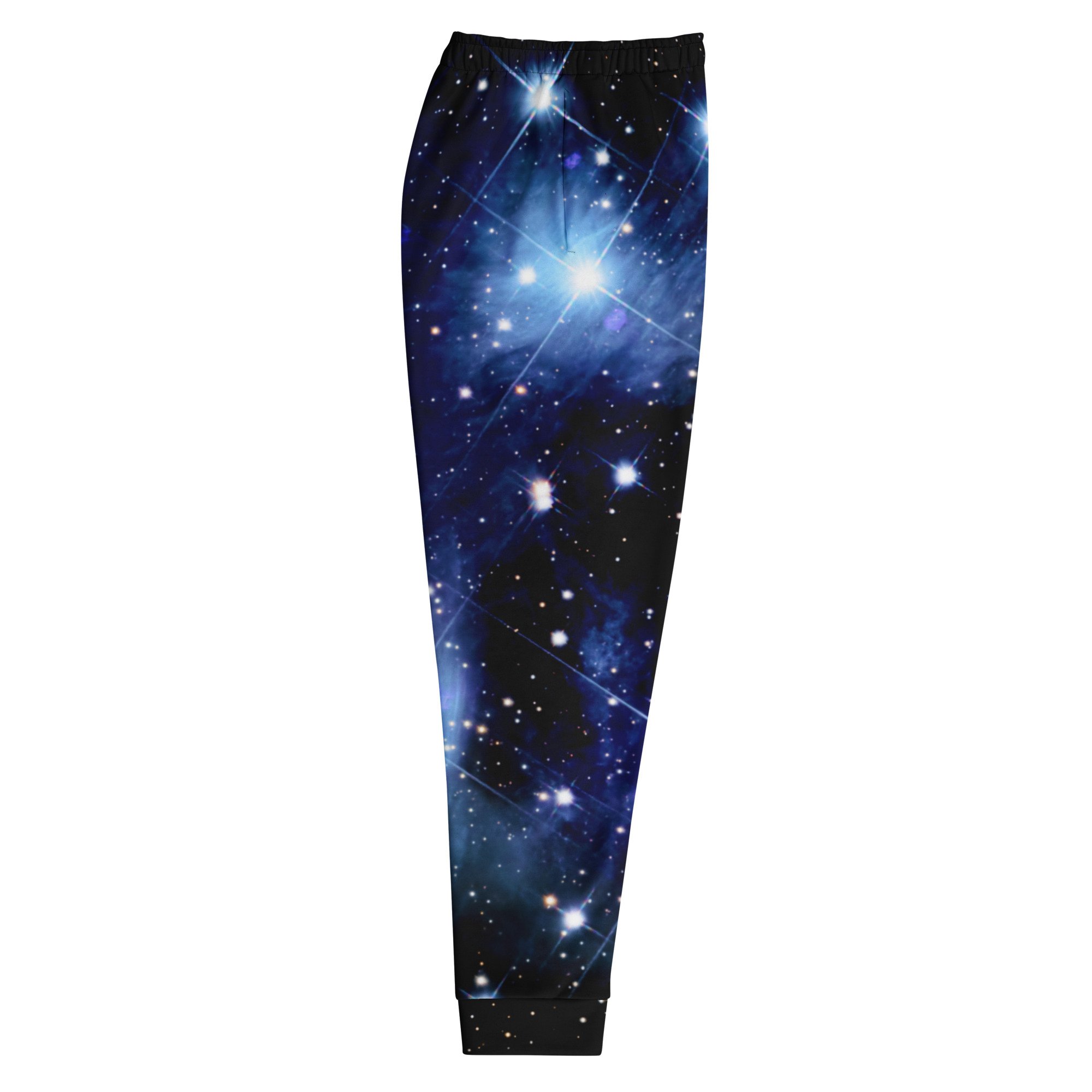Pleiades star cluster printed on men's recycled joggers — High Space Man