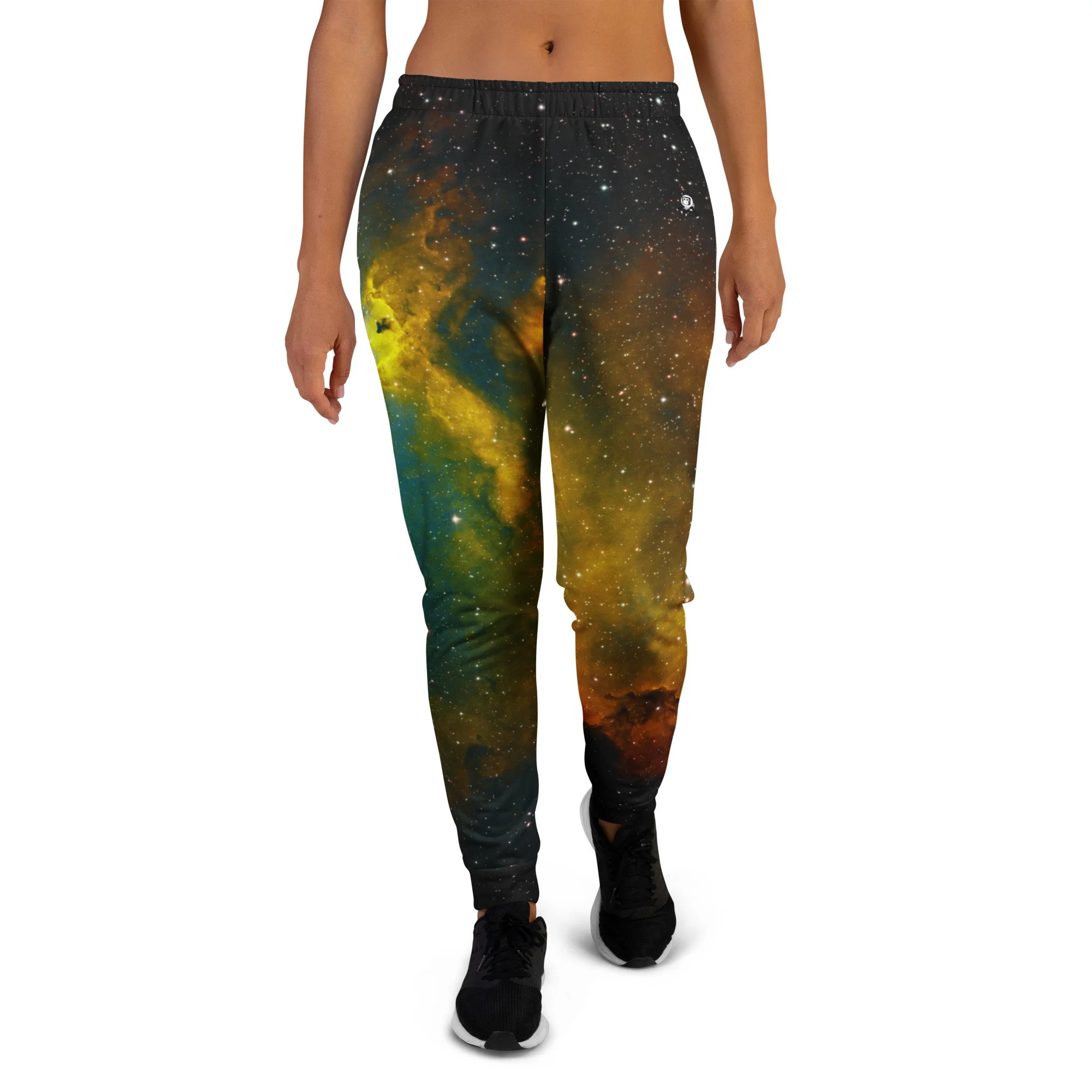Soul Nebula printed on women's joggers — High Space Man