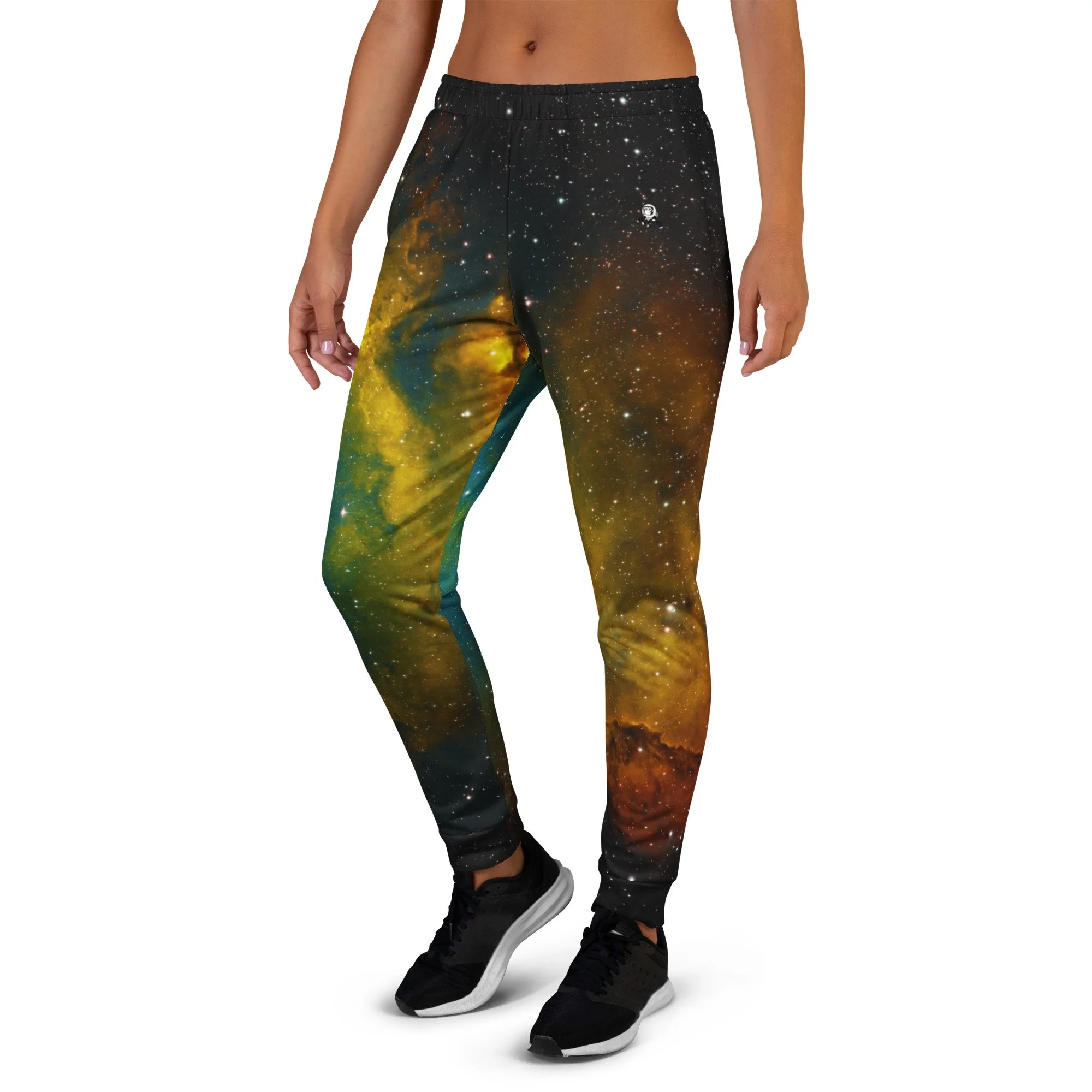 Soul Nebula printed on women's joggers — High Space Man