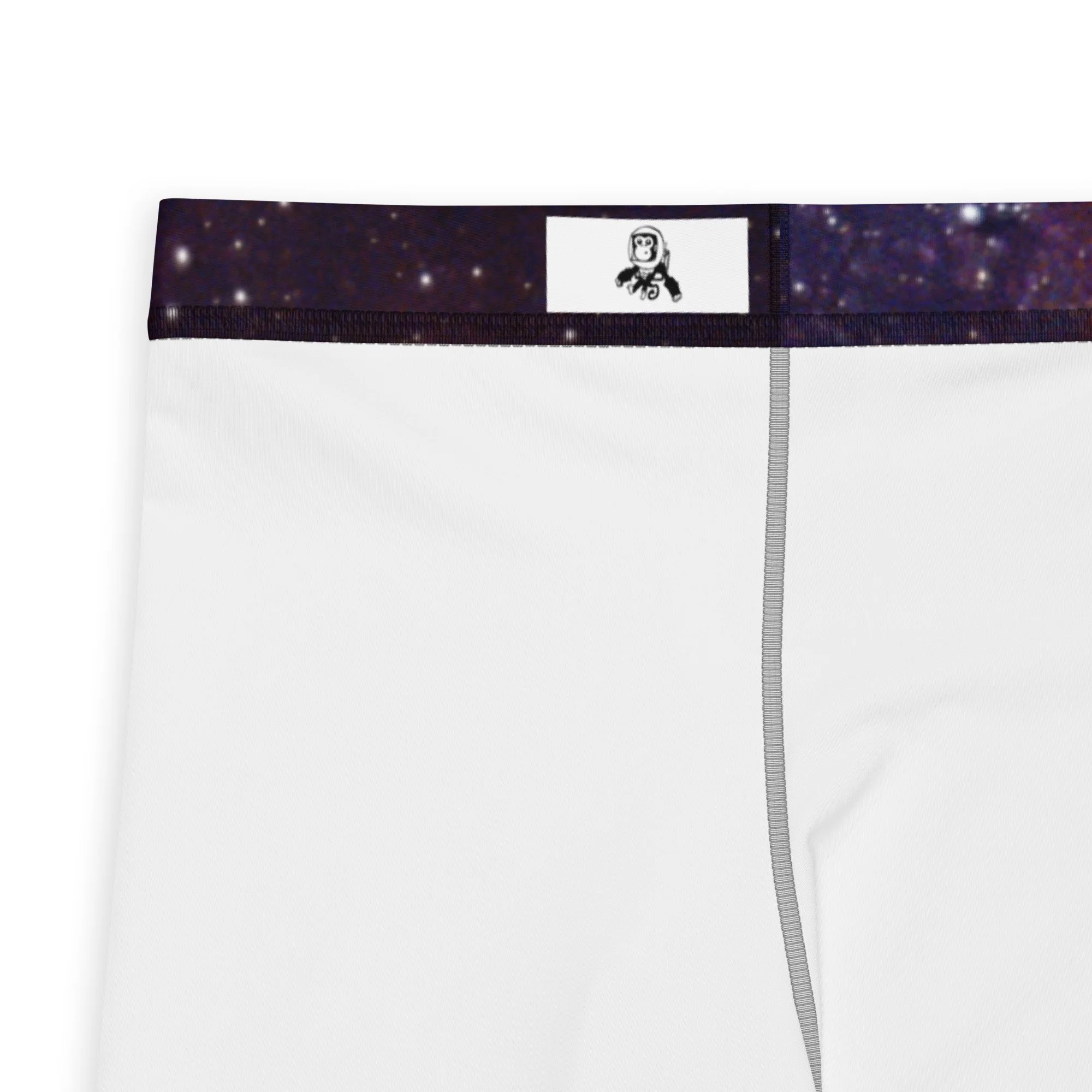 Heart Nebula printed on men's athletic leggings — High Space Man