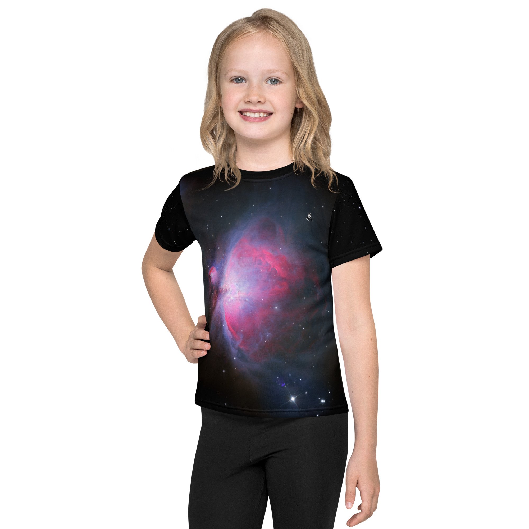 Orion Nebula printed on kids all-over-print t-shirt — High Space Man