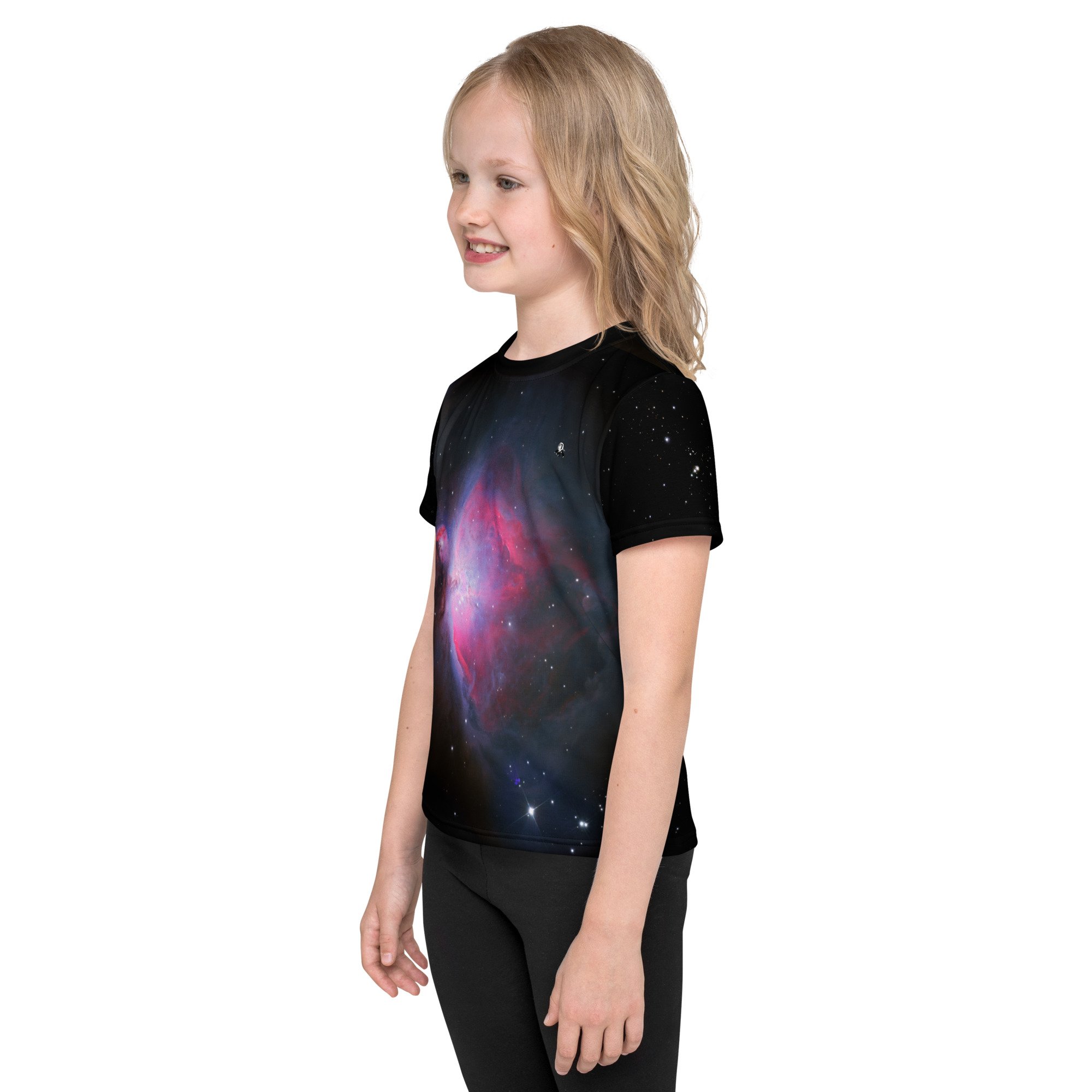 Orion Nebula printed on kids all-over-print t-shirt — High Space Man