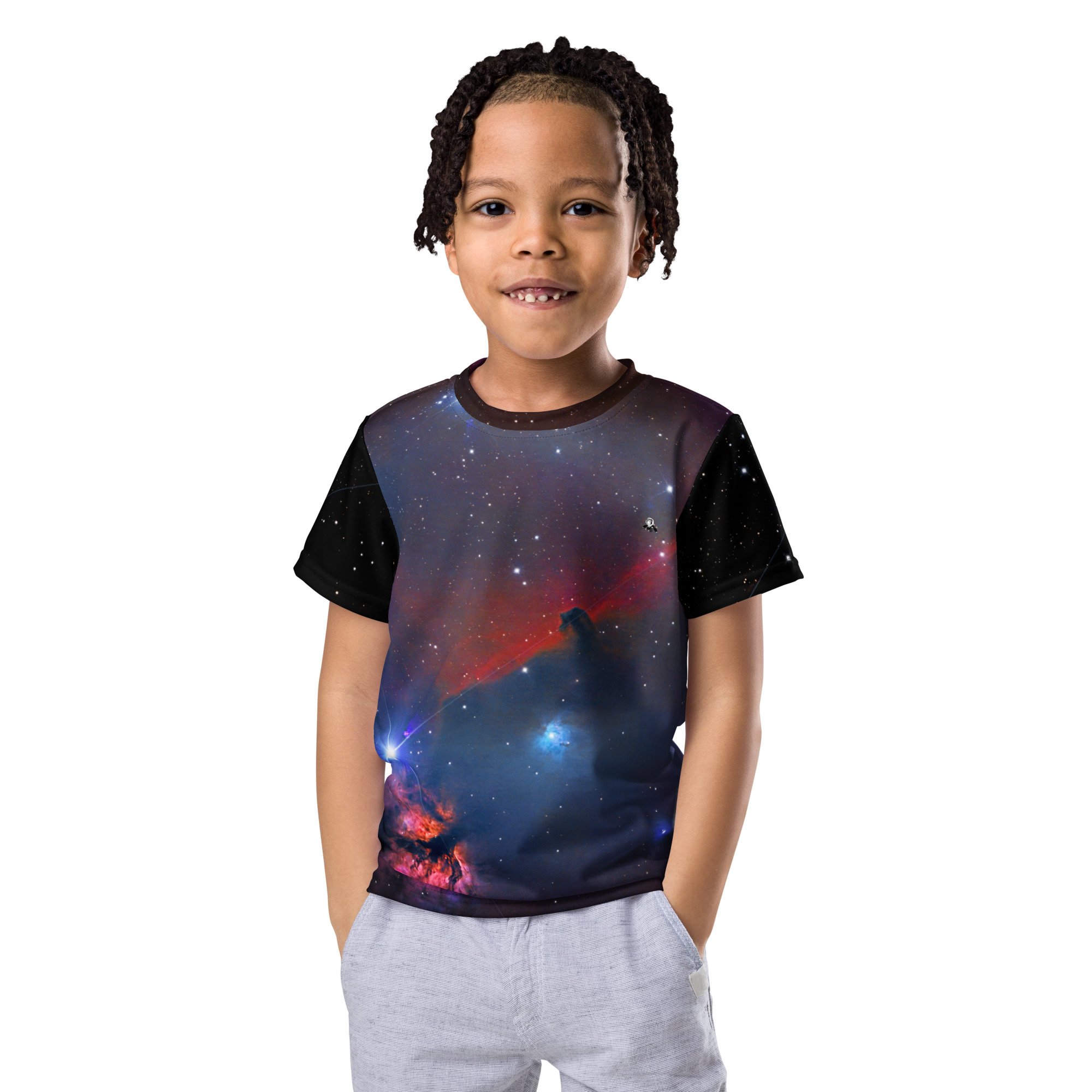 Horsehead Nebula printed on kids all-over-print t-shirt — High Space Man