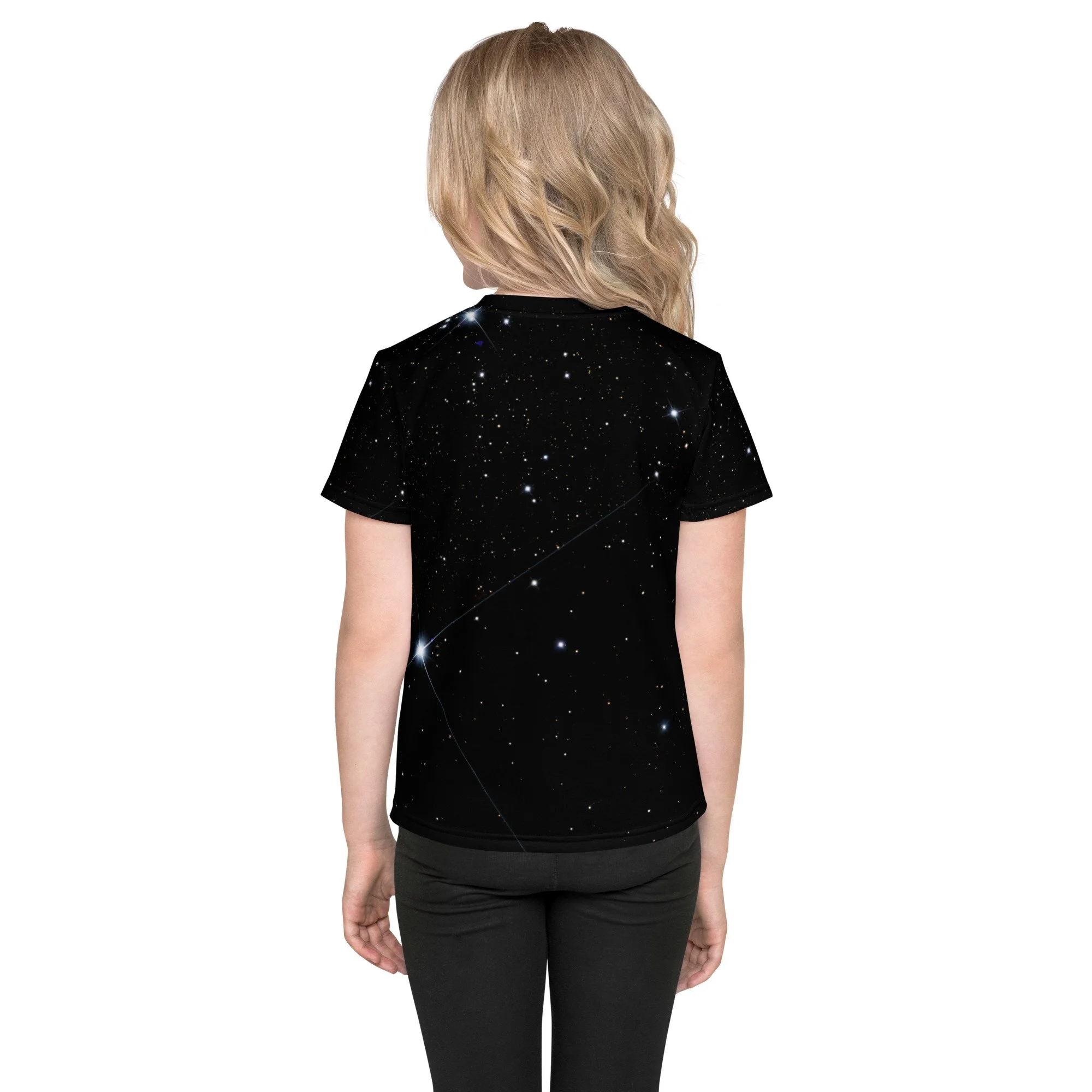 Pacman Nebula printed on kids all-over-print t-shirt — High Space Man