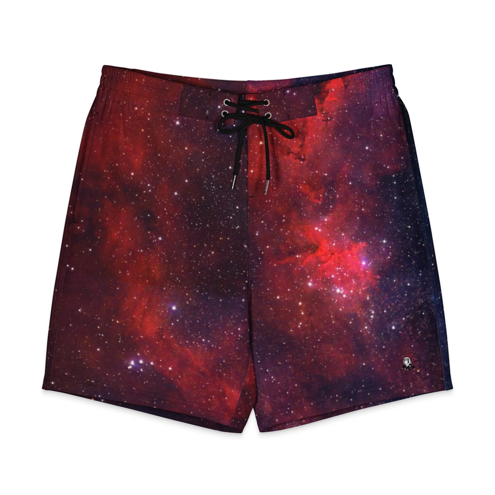 Heart Nebula printed on men's board shorts — High Space Man