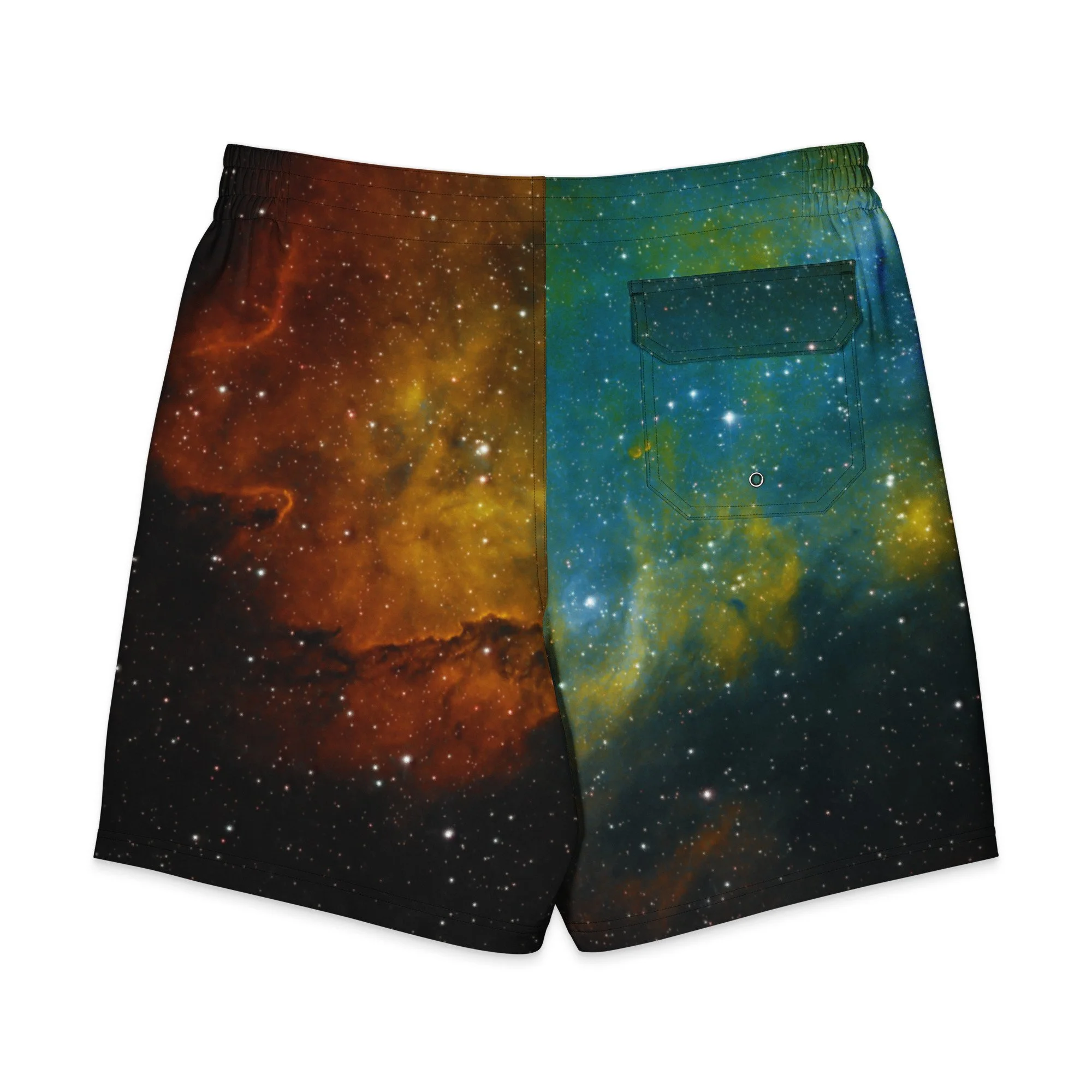 Soul Nebula printed on men's board shorts — High Space Man