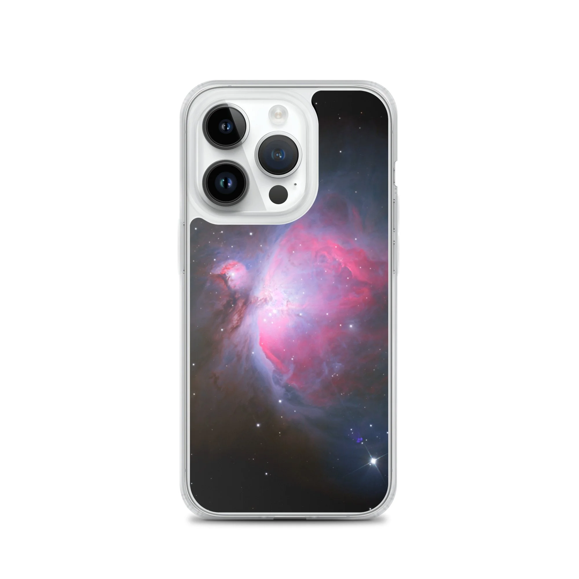 Orion Nebula printed on MagSafe clear iPhone case — High Space Man