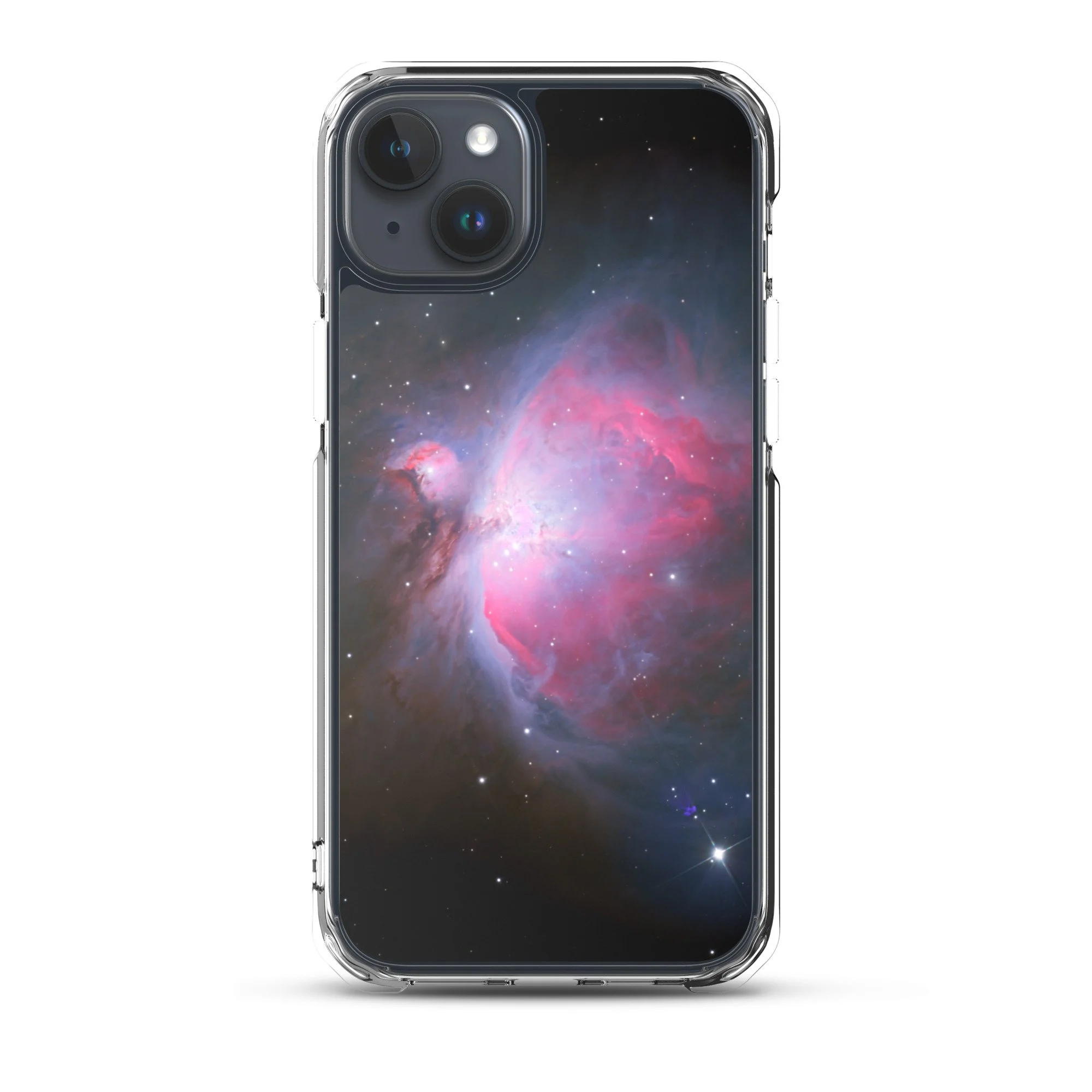 Orion Nebula printed on MagSafe clear iPhone case — High Space Man