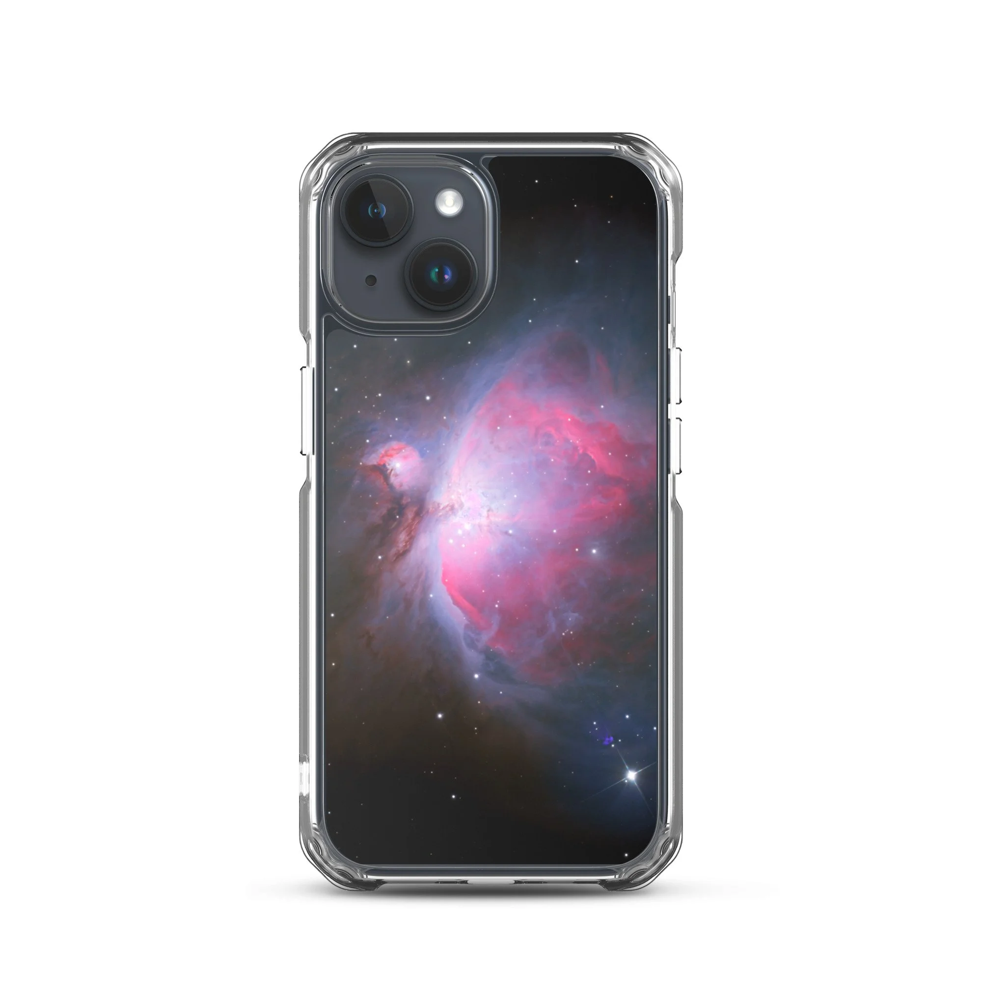 Orion Nebula printed on MagSafe clear iPhone case — High Space Man