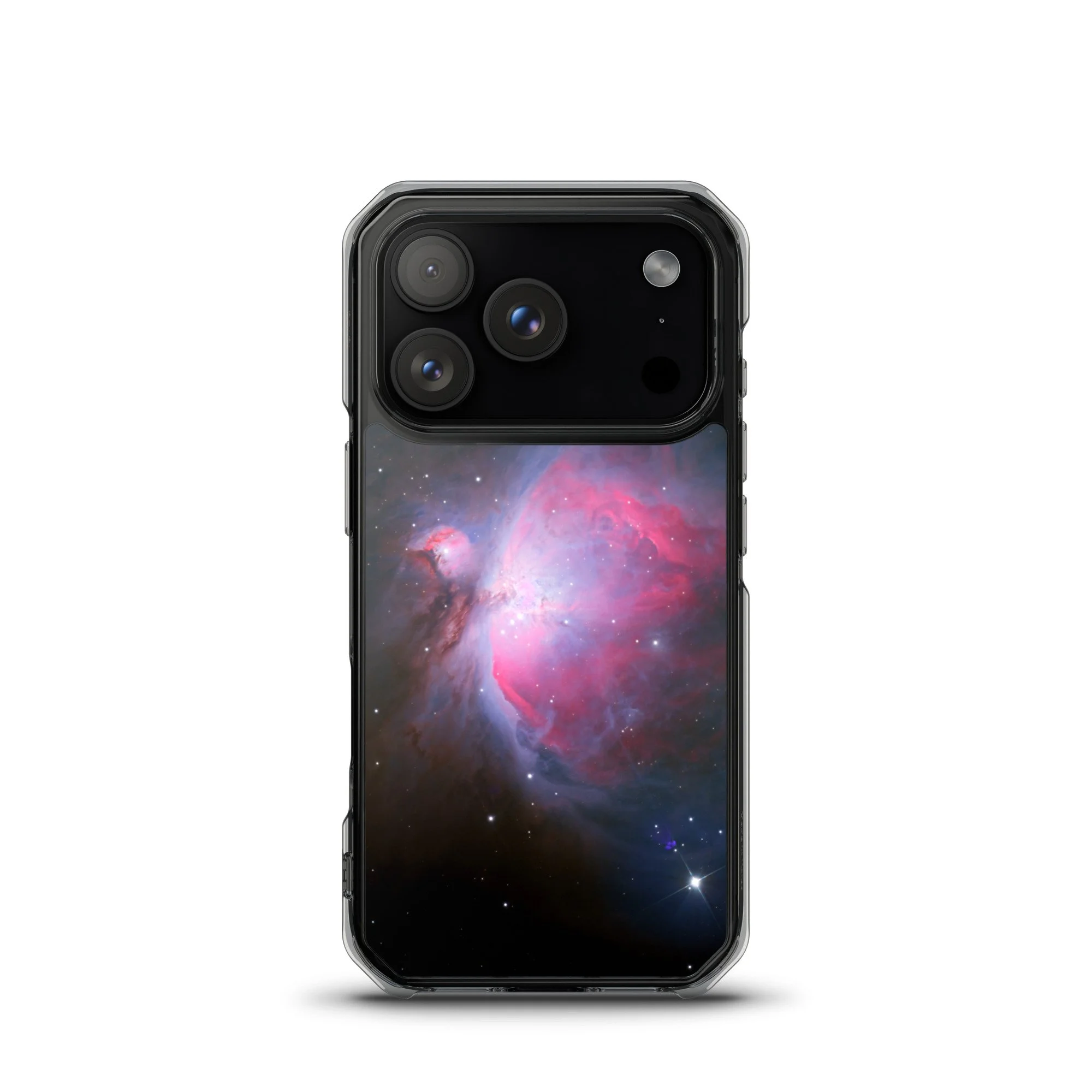 Orion Nebula printed on MagSafe clear iPhone case — High Space Man
