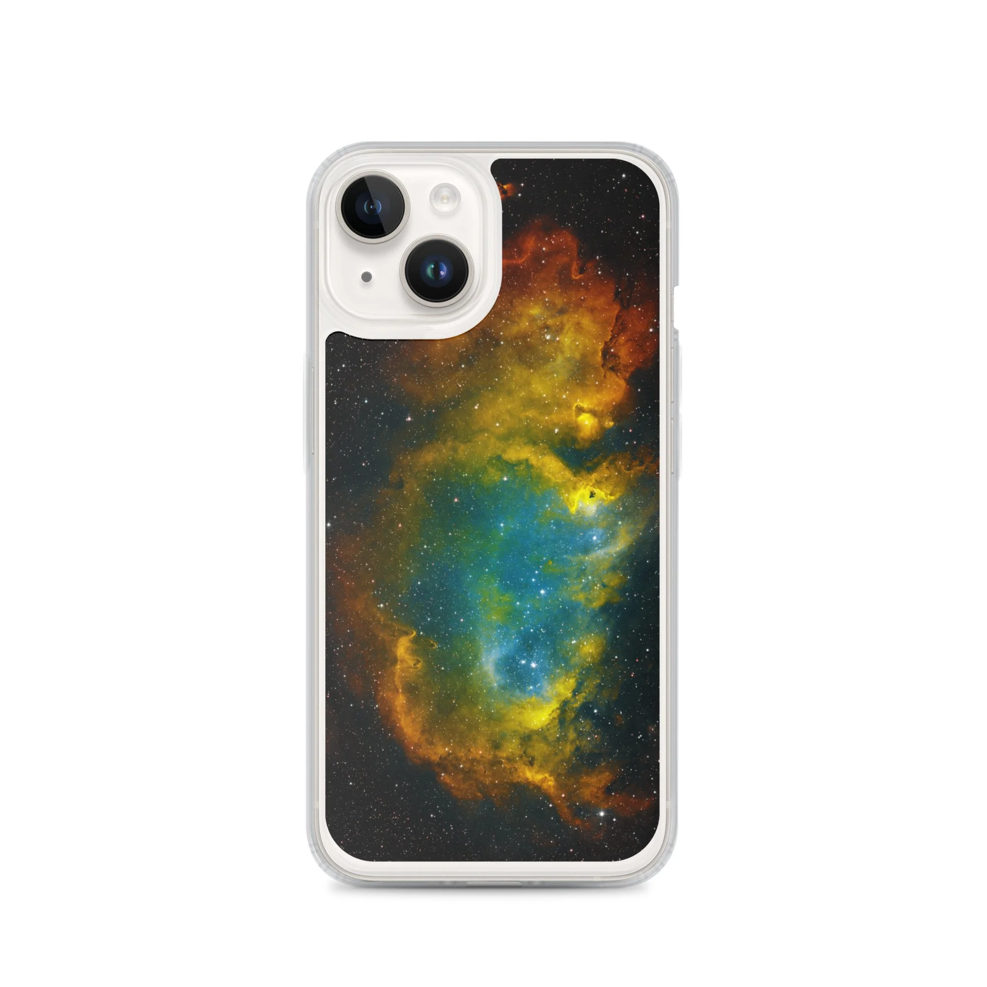 Soul Nebula printed on MagSafe clear iPhone case — High Space Man