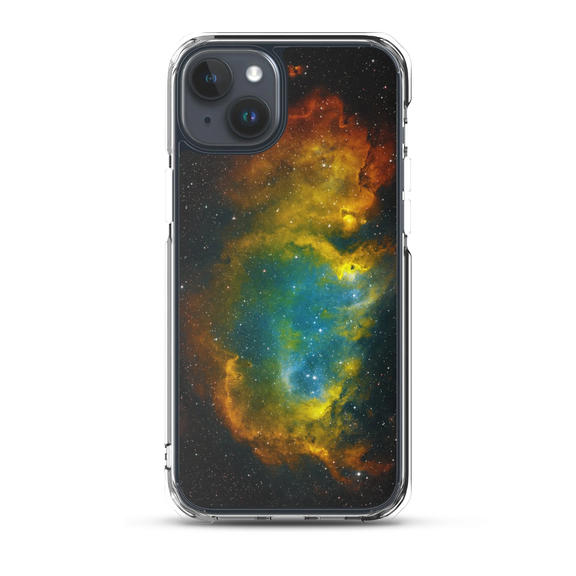Soul Nebula printed on MagSafe clear iPhone case — High Space Man