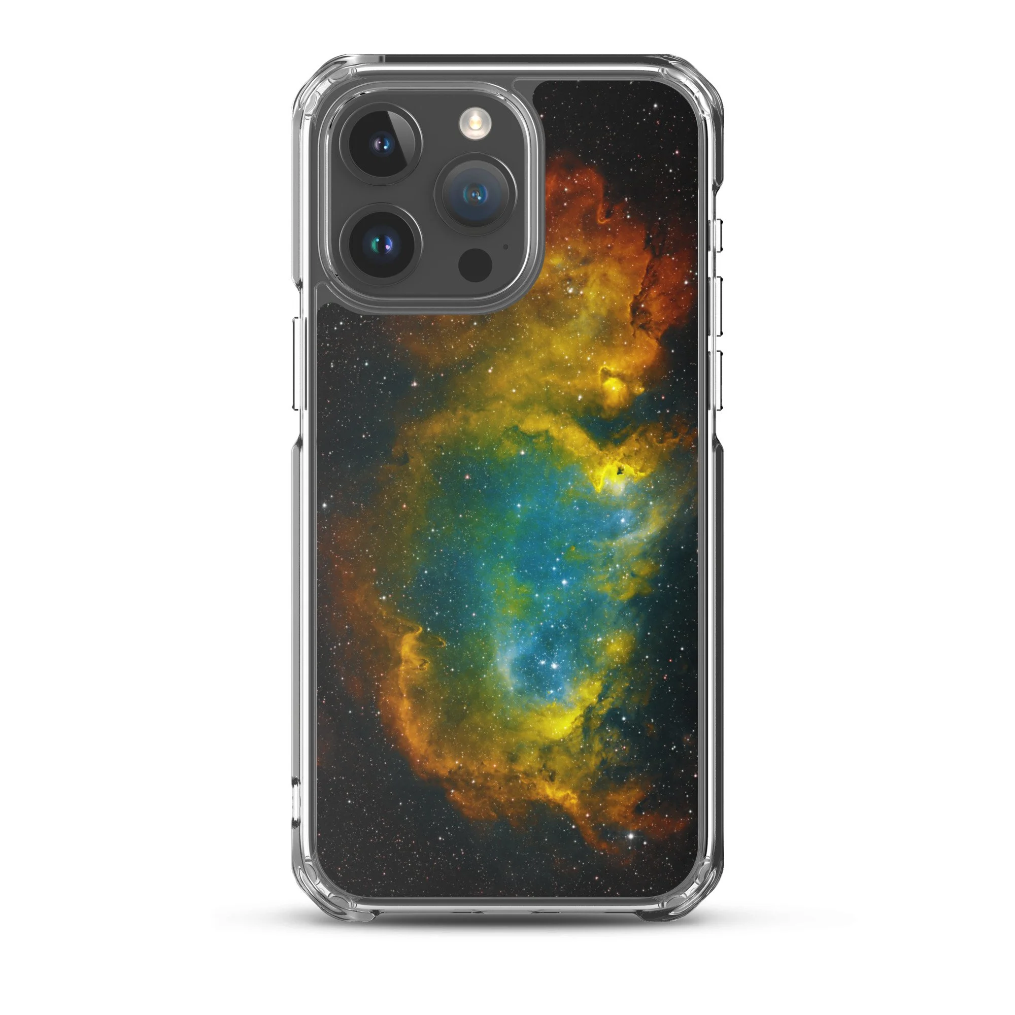 Soul Nebula printed on MagSafe clear iPhone case — High Space Man