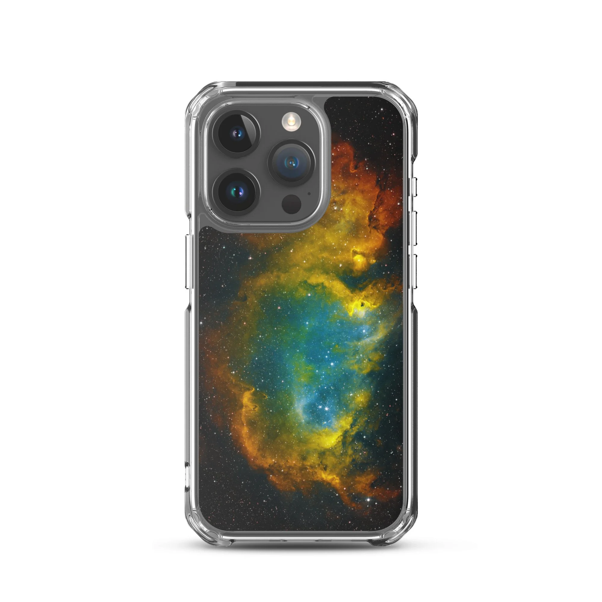 Soul Nebula printed on MagSafe clear iPhone case — High Space Man