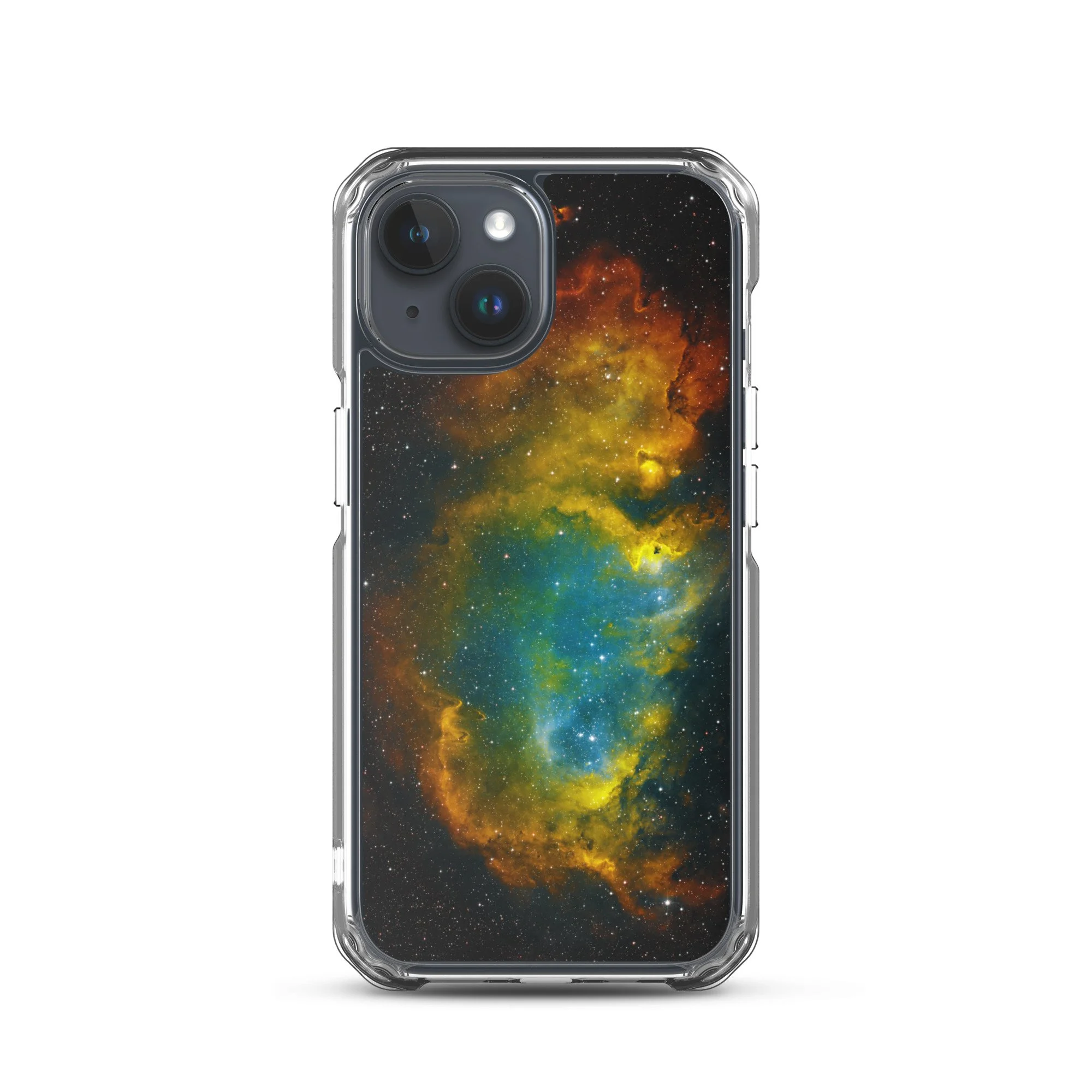Soul Nebula printed on MagSafe clear iPhone case — High Space Man