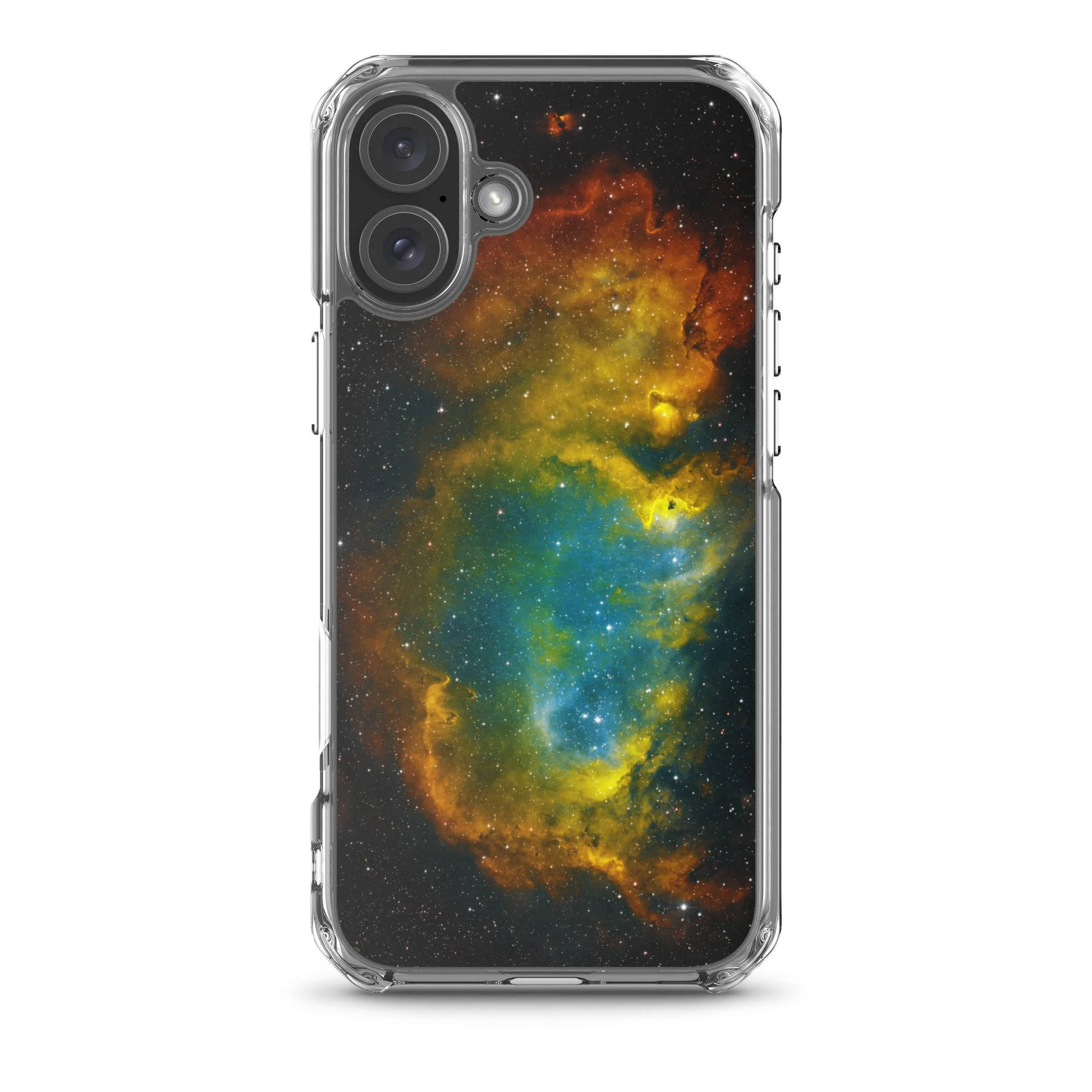 Soul Nebula printed on MagSafe clear iPhone case — High Space Man