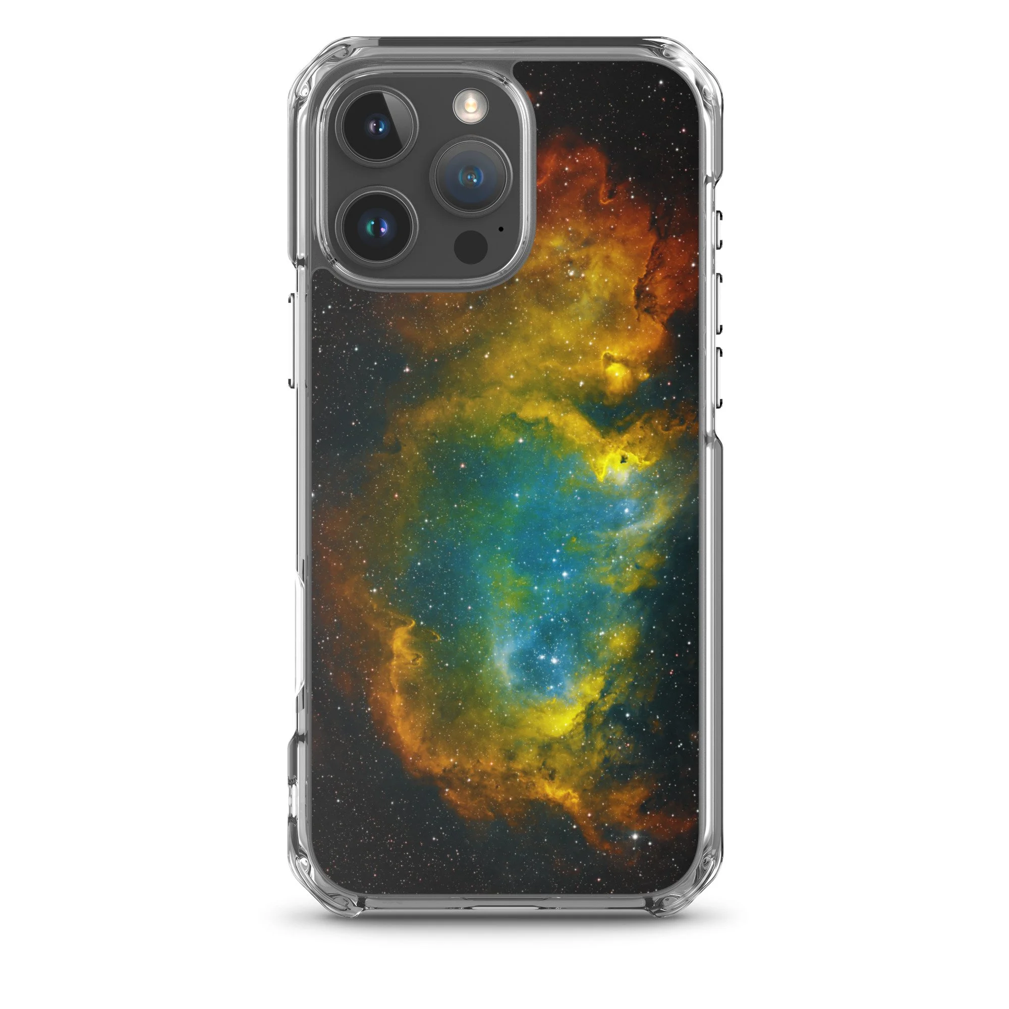 Soul Nebula printed on MagSafe clear iPhone case — High Space Man