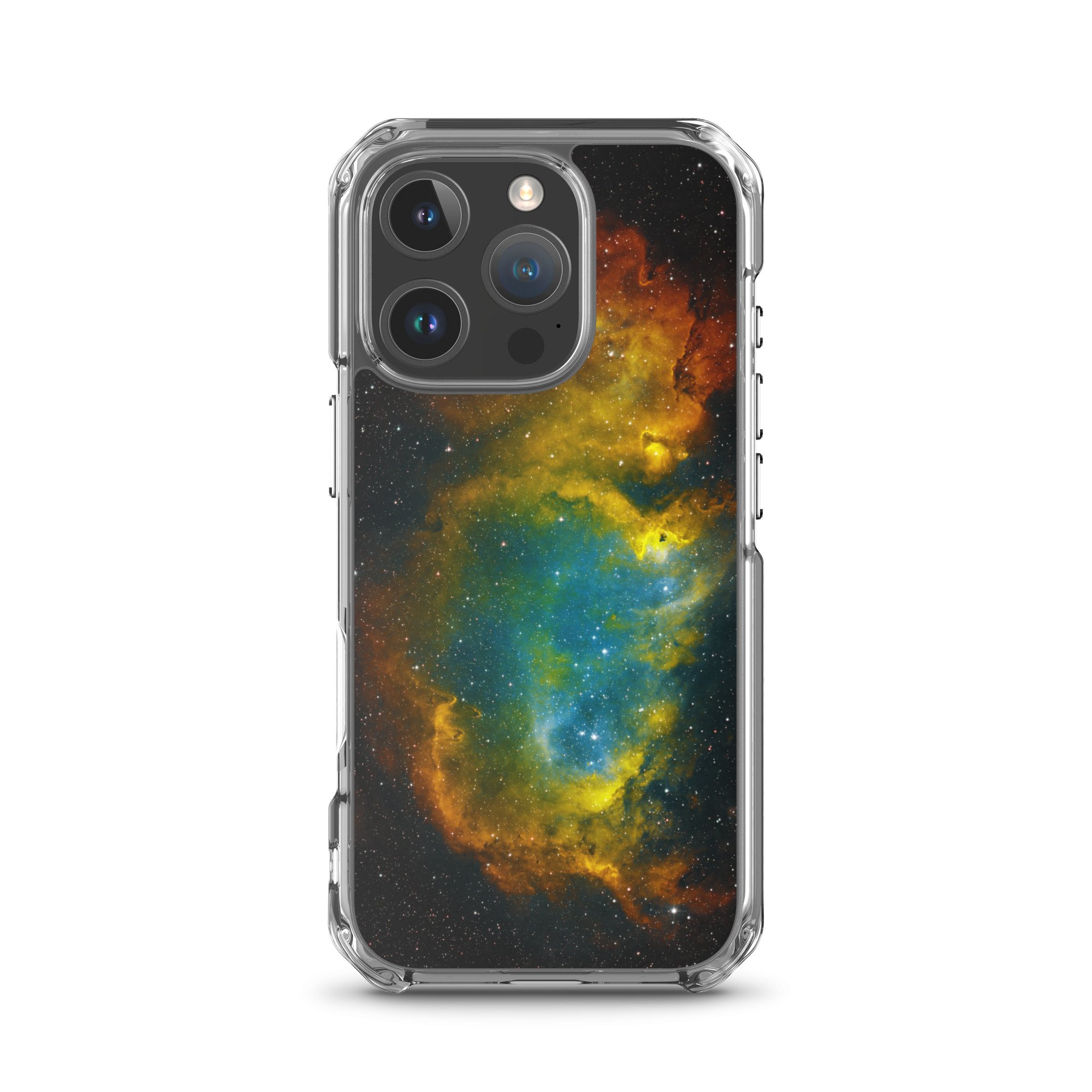 Soul Nebula printed on MagSafe clear iPhone case — High Space Man