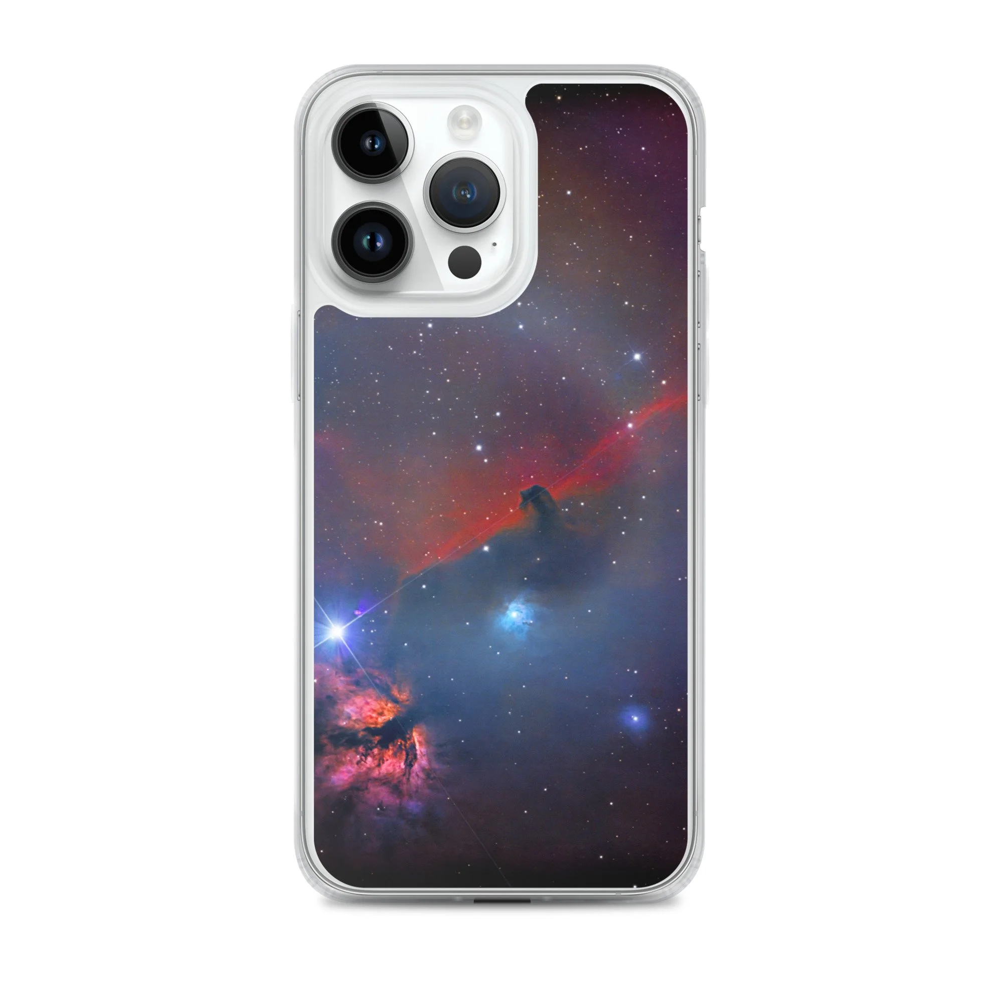 Horsehead Nebula printed on MagSafe clear iPhone case — High Space Man