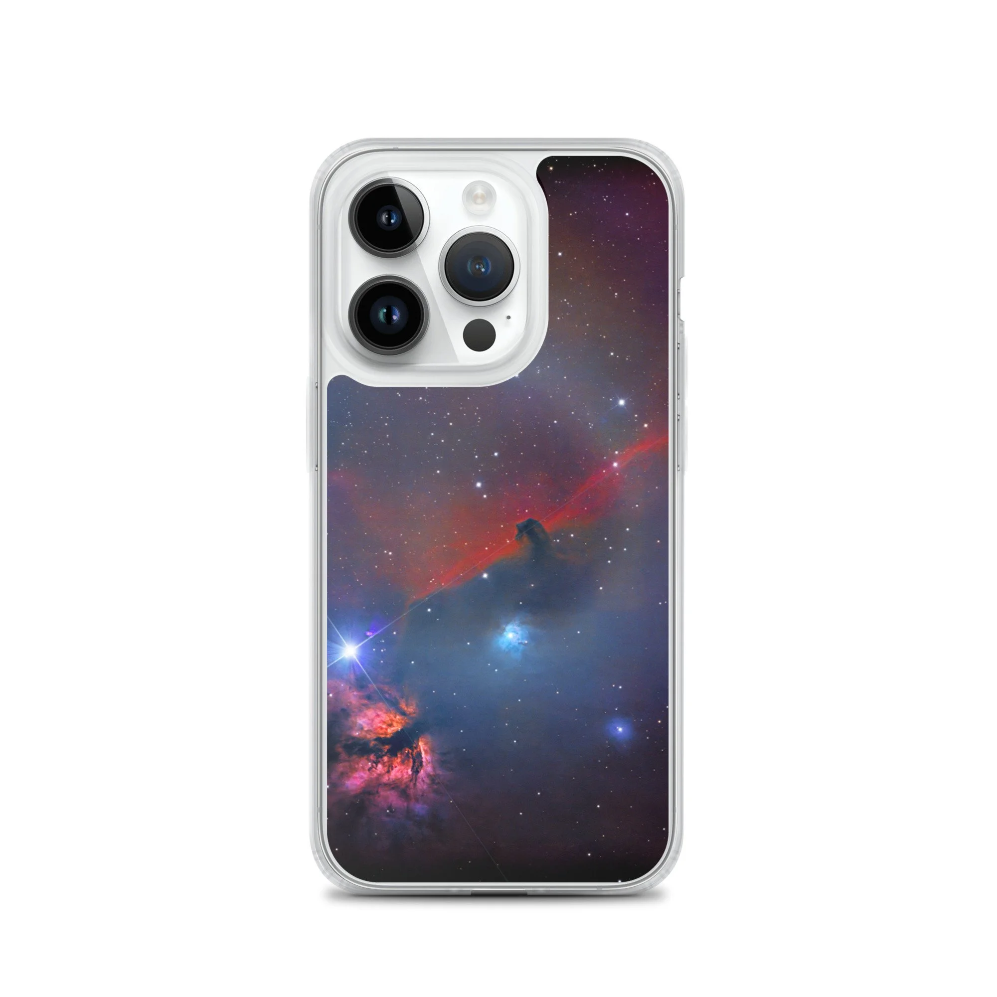 Horsehead Nebula printed on MagSafe clear iPhone case — High Space Man