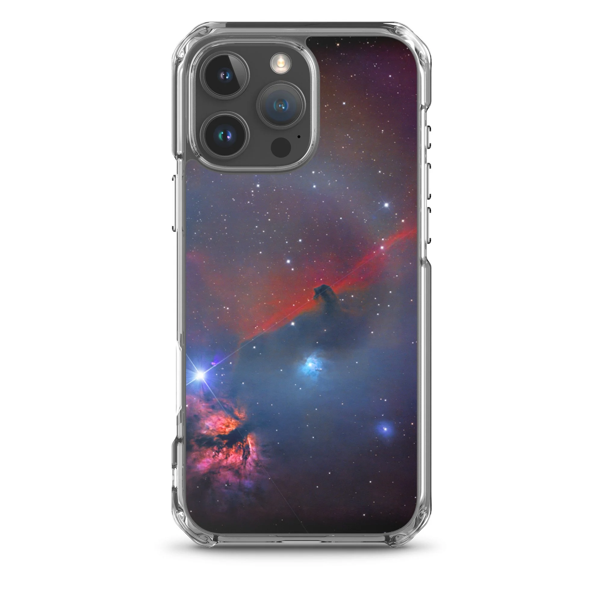 Horsehead Nebula printed on MagSafe clear iPhone case — High Space Man