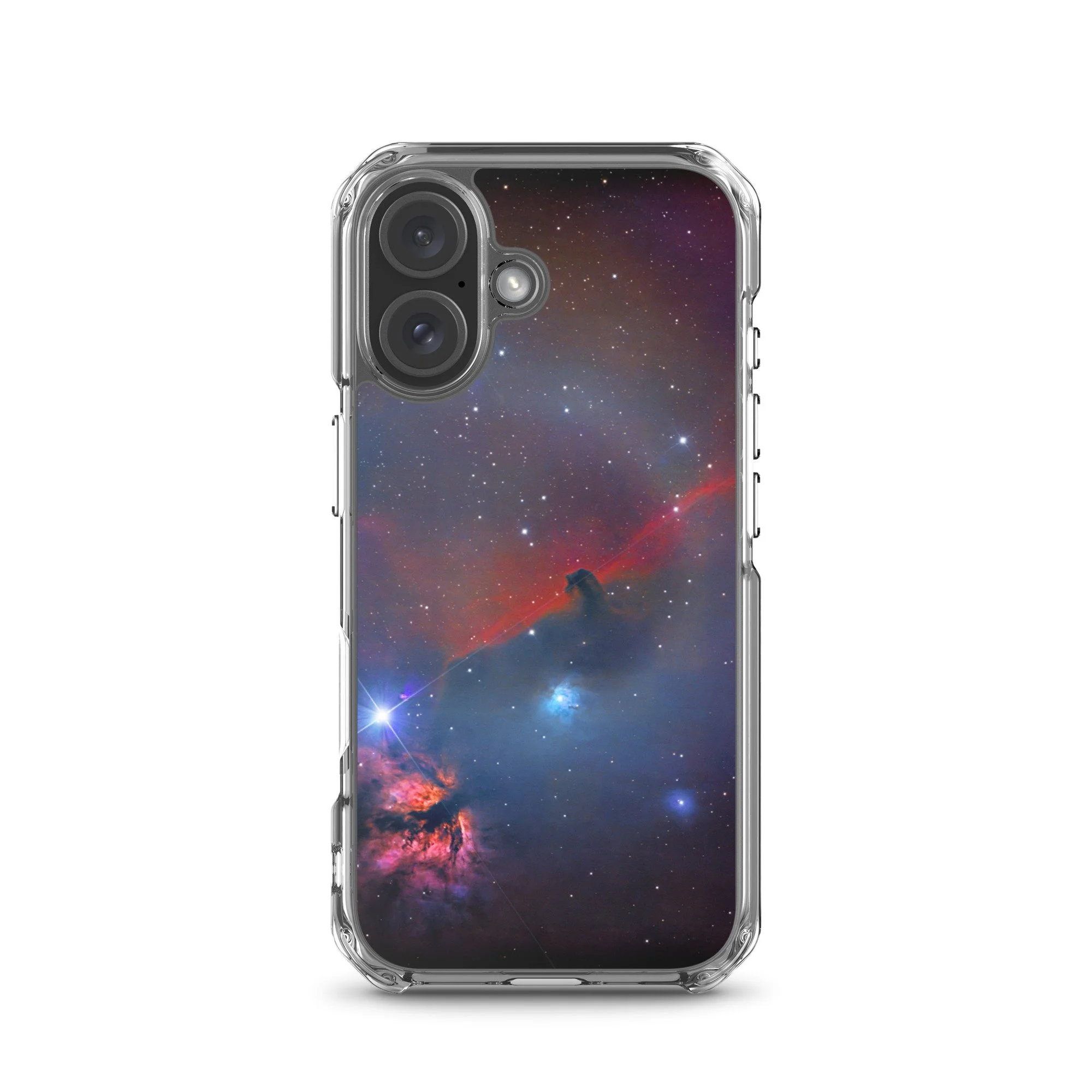 Horsehead Nebula printed on MagSafe clear iPhone case — High Space Man