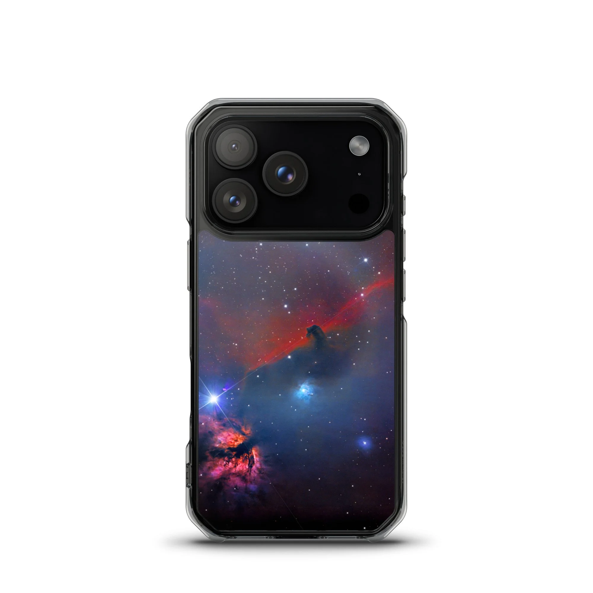 Horsehead Nebula printed on MagSafe clear iPhone case — High Space Man