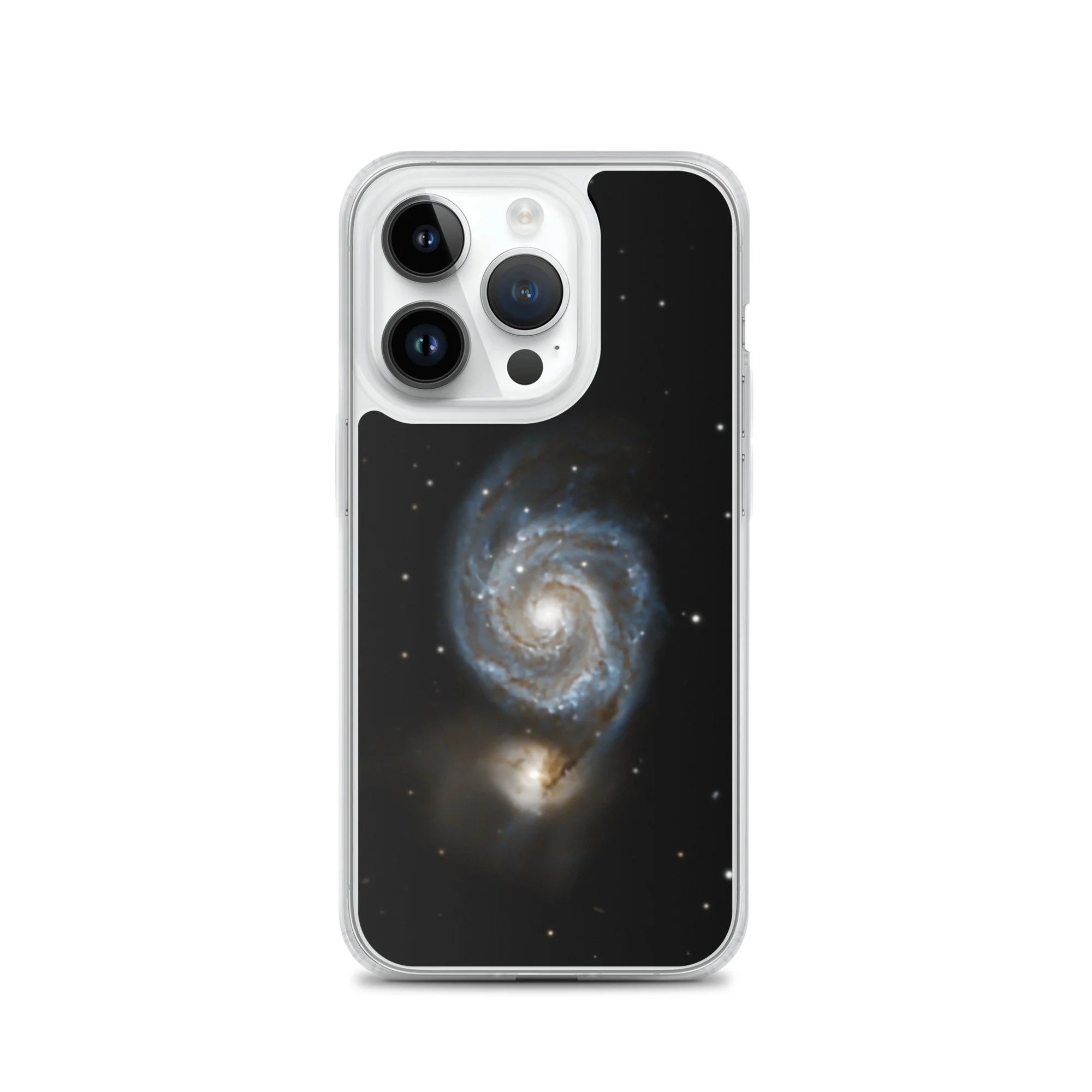 Whirlpool Galaxy printed on MagSafe clear iPhone case — High Space Man