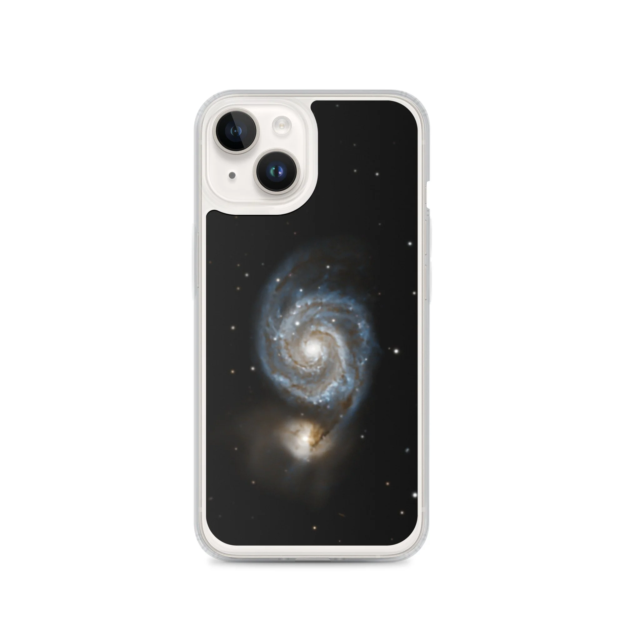 Whirlpool Galaxy printed on MagSafe clear iPhone case — High Space Man