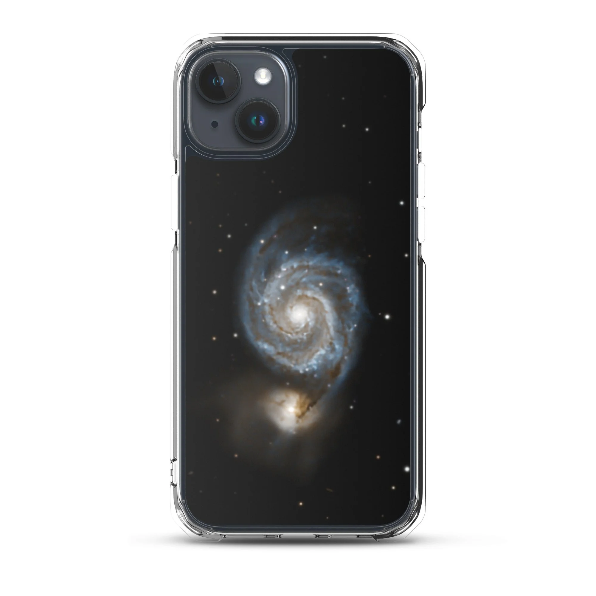 Whirlpool Galaxy printed on MagSafe clear iPhone case — High Space Man
