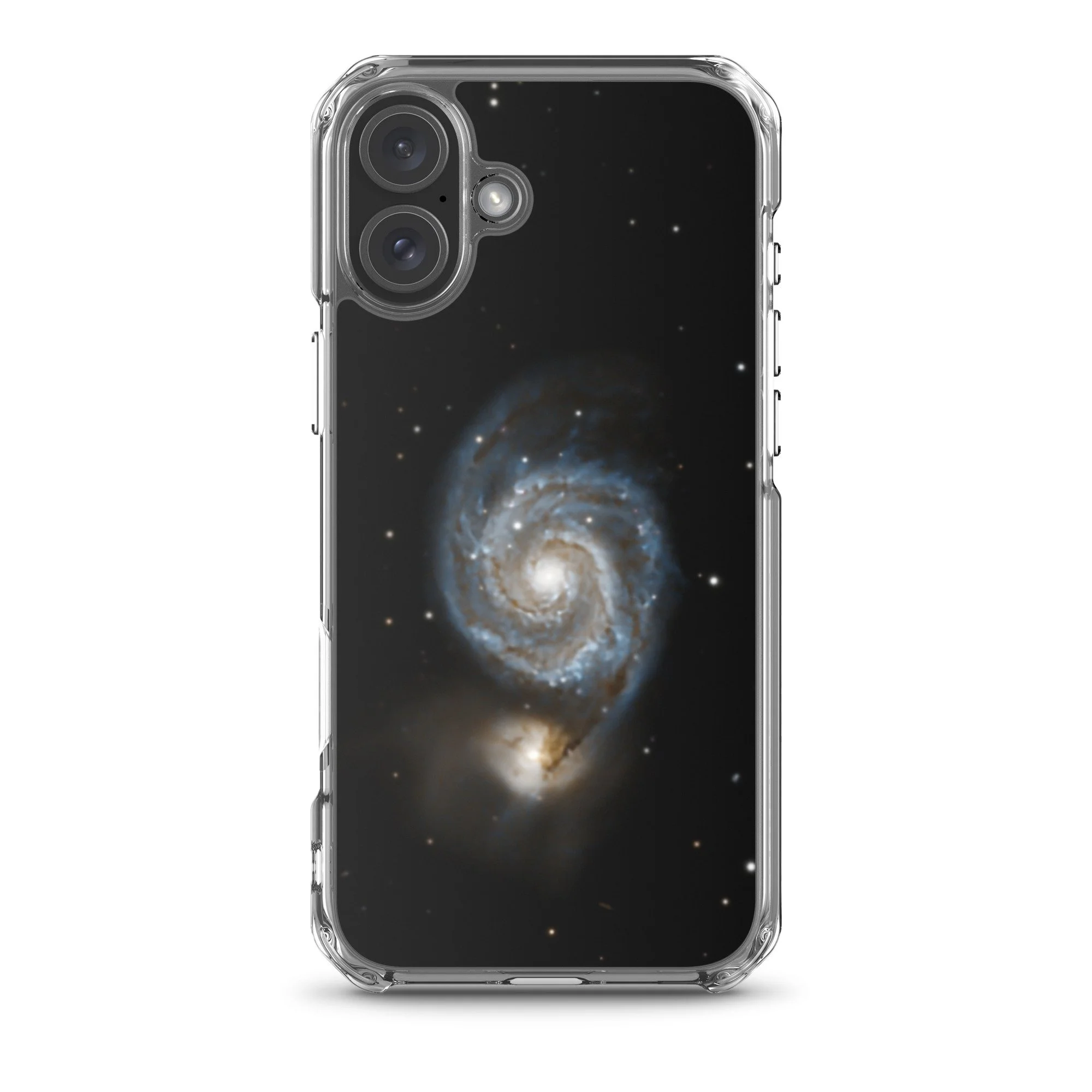 Whirlpool Galaxy printed on MagSafe clear iPhone case — High Space Man