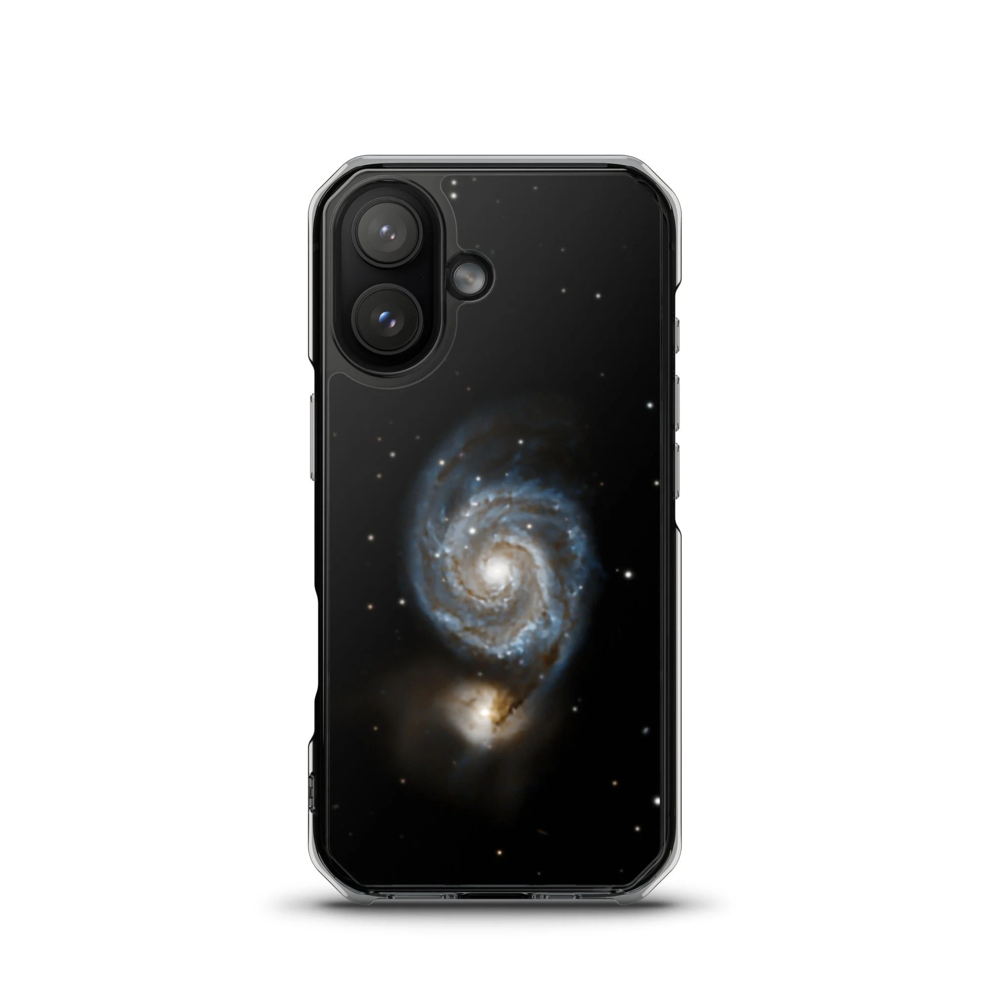 Whirlpool Galaxy printed on MagSafe clear iPhone case — High Space Man