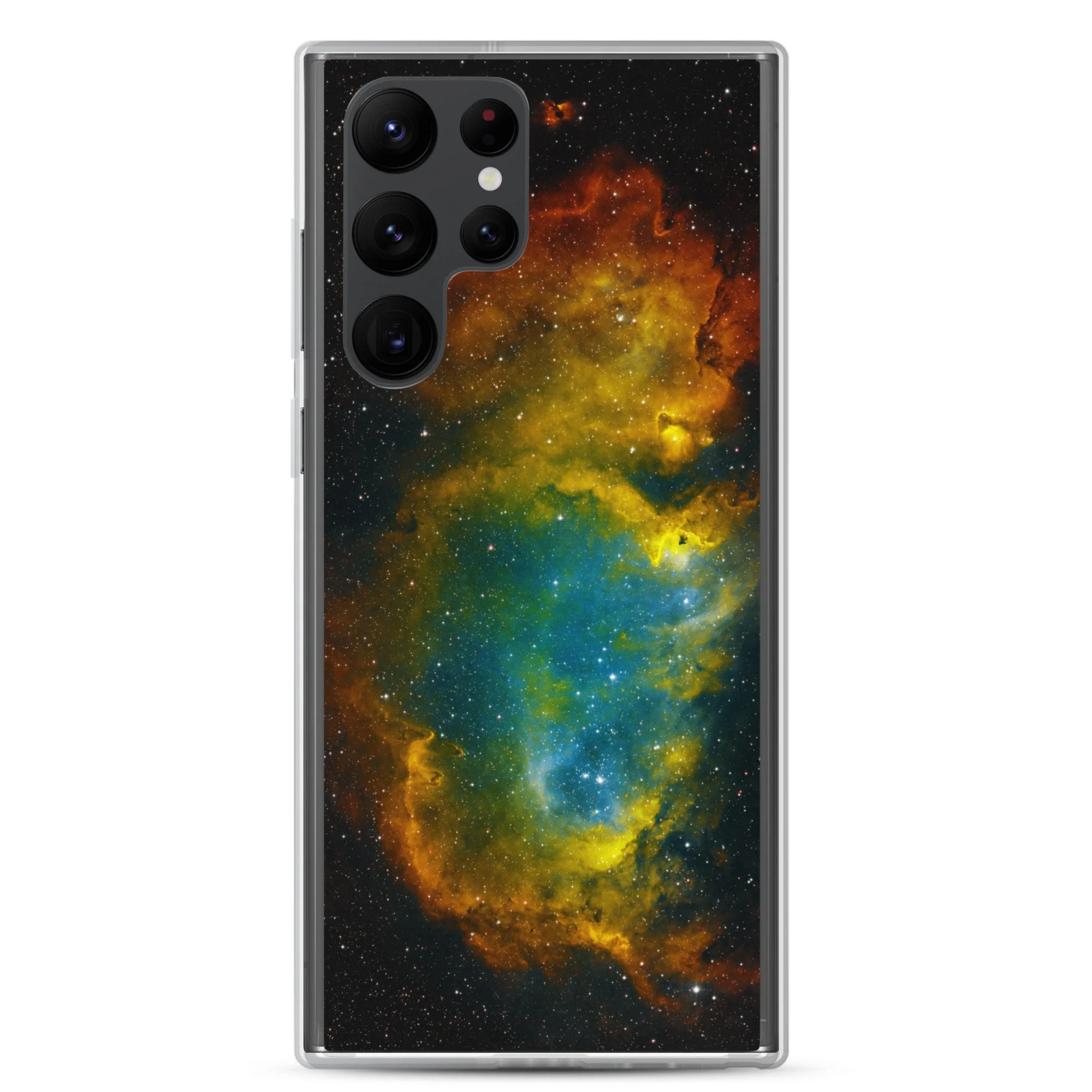 Soul Nebula printed on clear Samsung Galaxy case — High Space Man