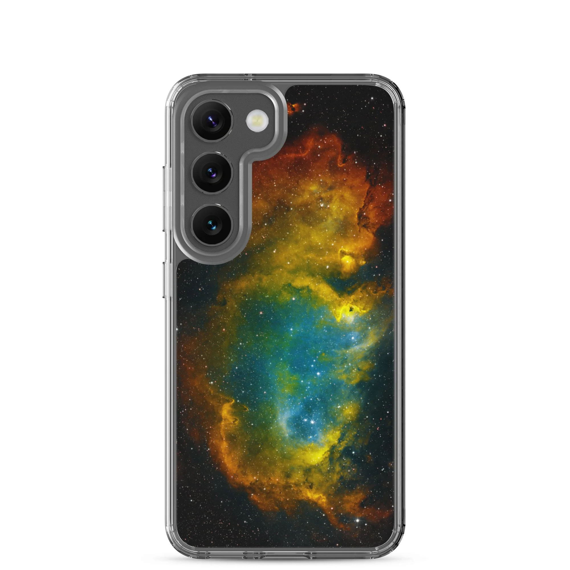 Soul Nebula printed on clear Samsung Galaxy case — High Space Man