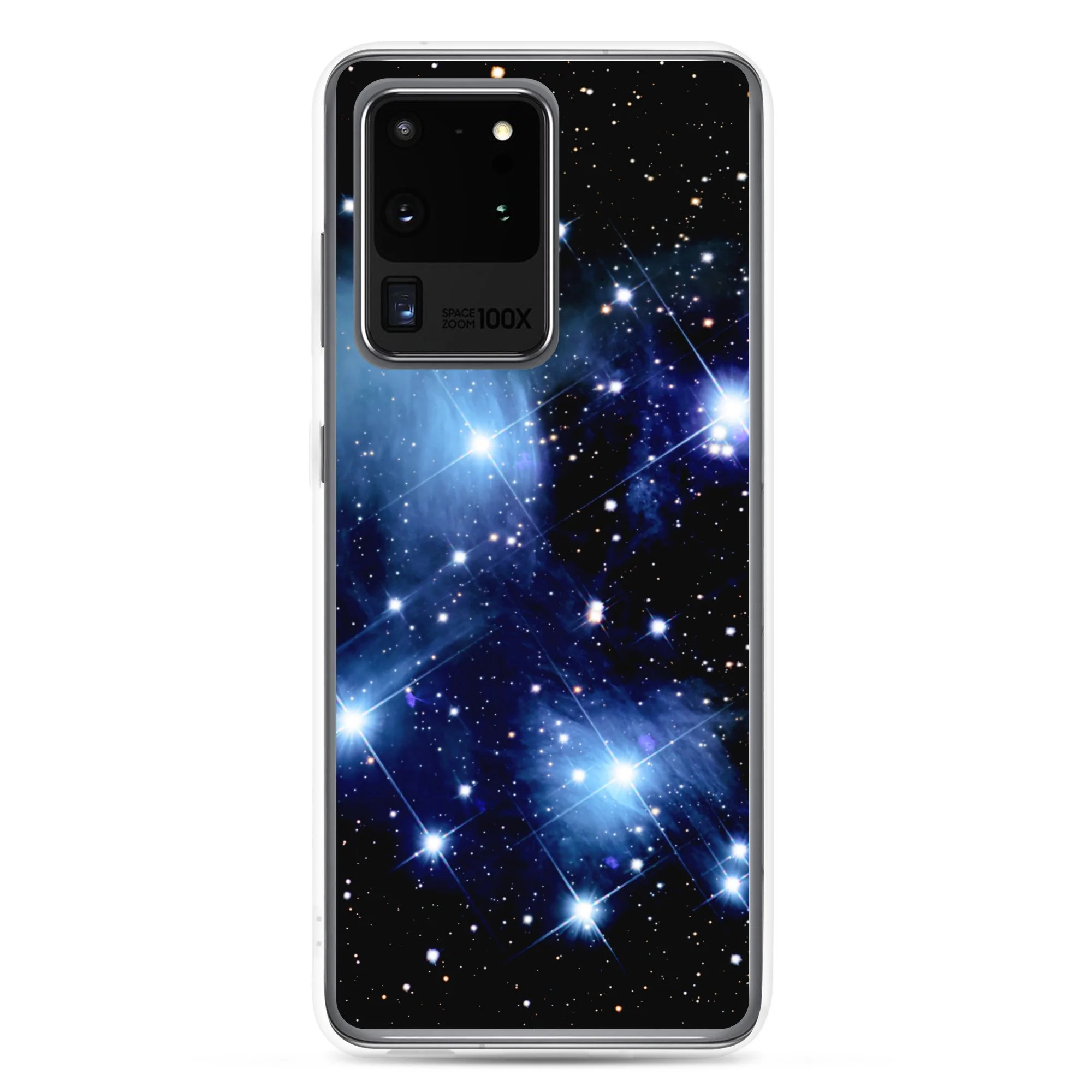 Pleiades star cluster printed on clear Samsung Galaxy case — High Space Man