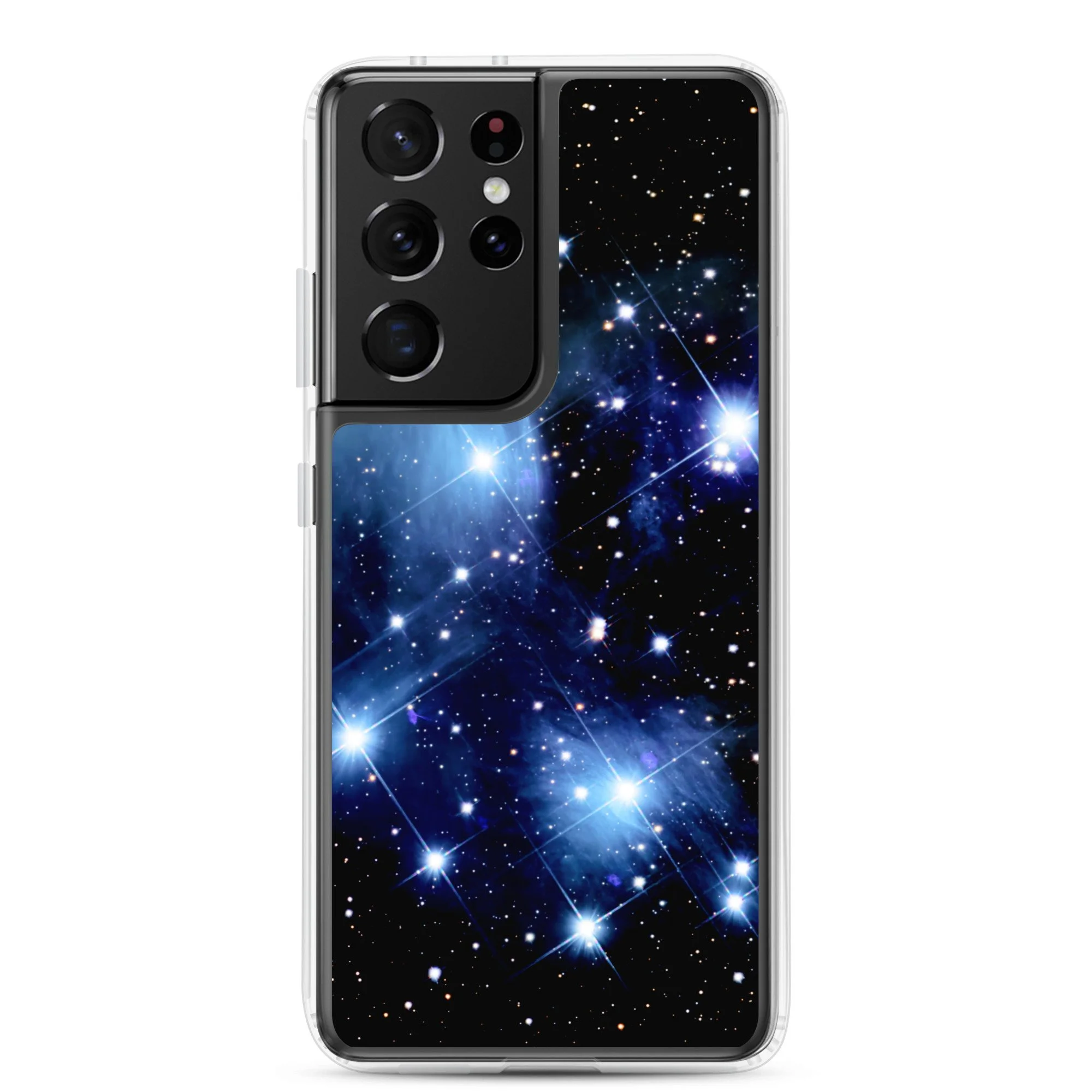 Pleiades star cluster printed on clear Samsung Galaxy case — High Space Man